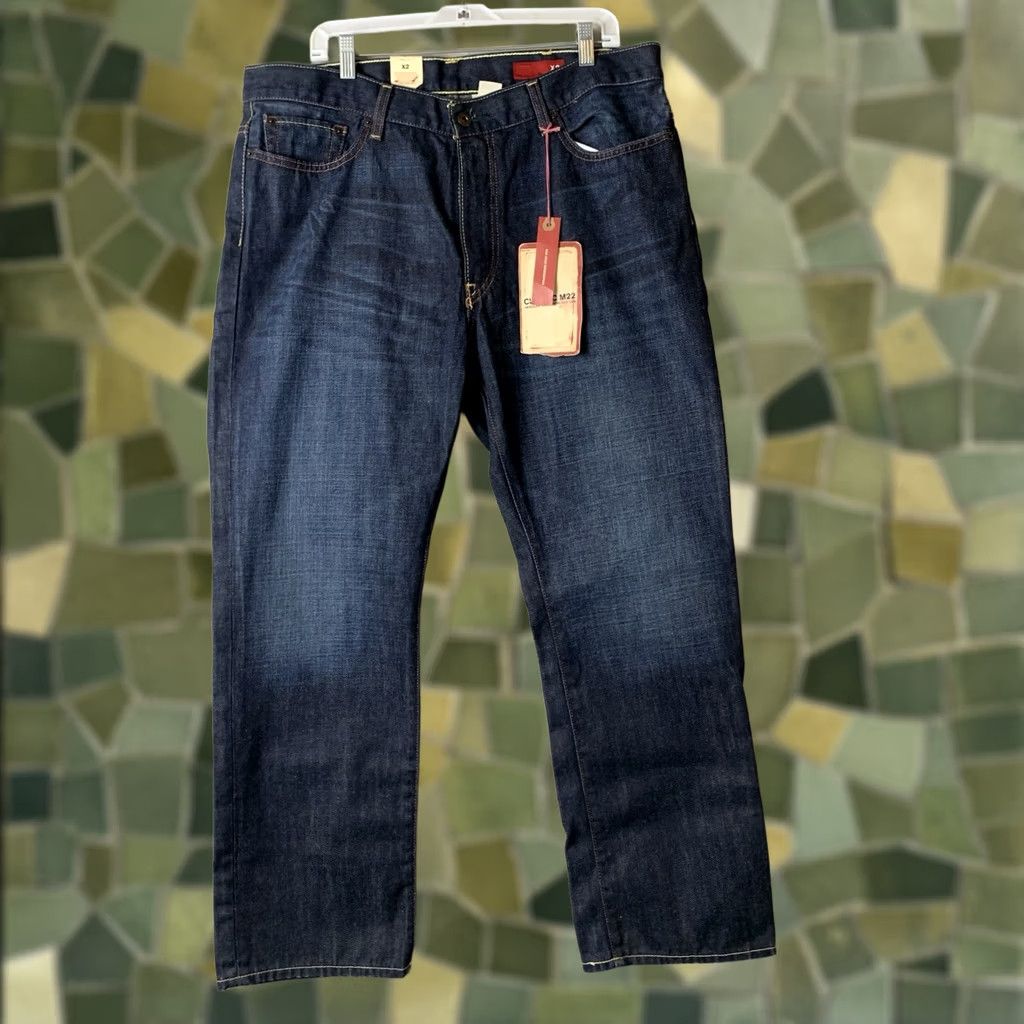 Vintage X2 Jeans Mens Blue Regular Rise Straight Leg 38x30 Dark Cotton Denim NWT Size US 38 / EU 54 - 1 Thumbnail