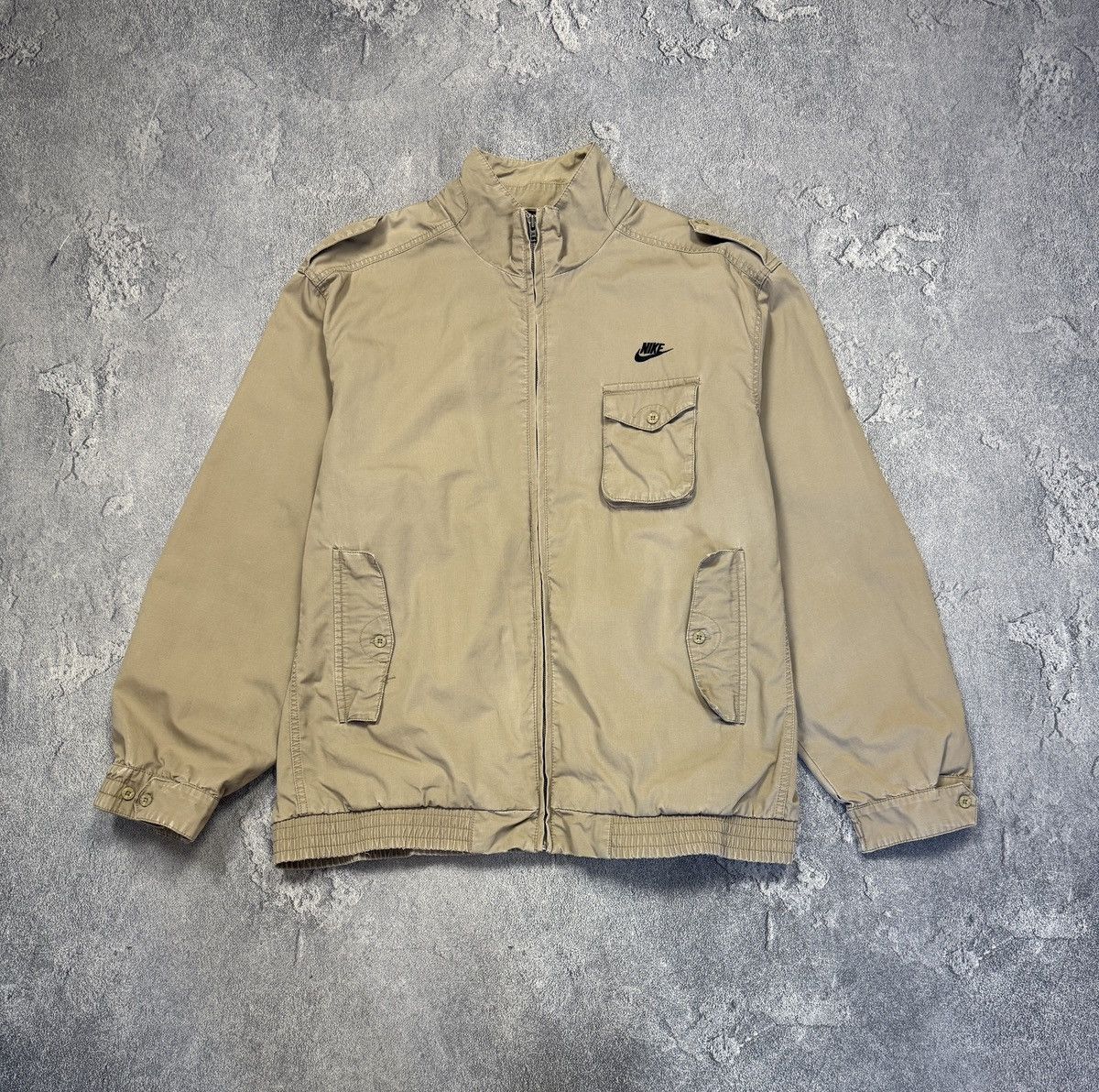Nike y2K Nike vintage brown work Japan style jacket Size US XL / EU 56 / 4 - 1 Thumbnail