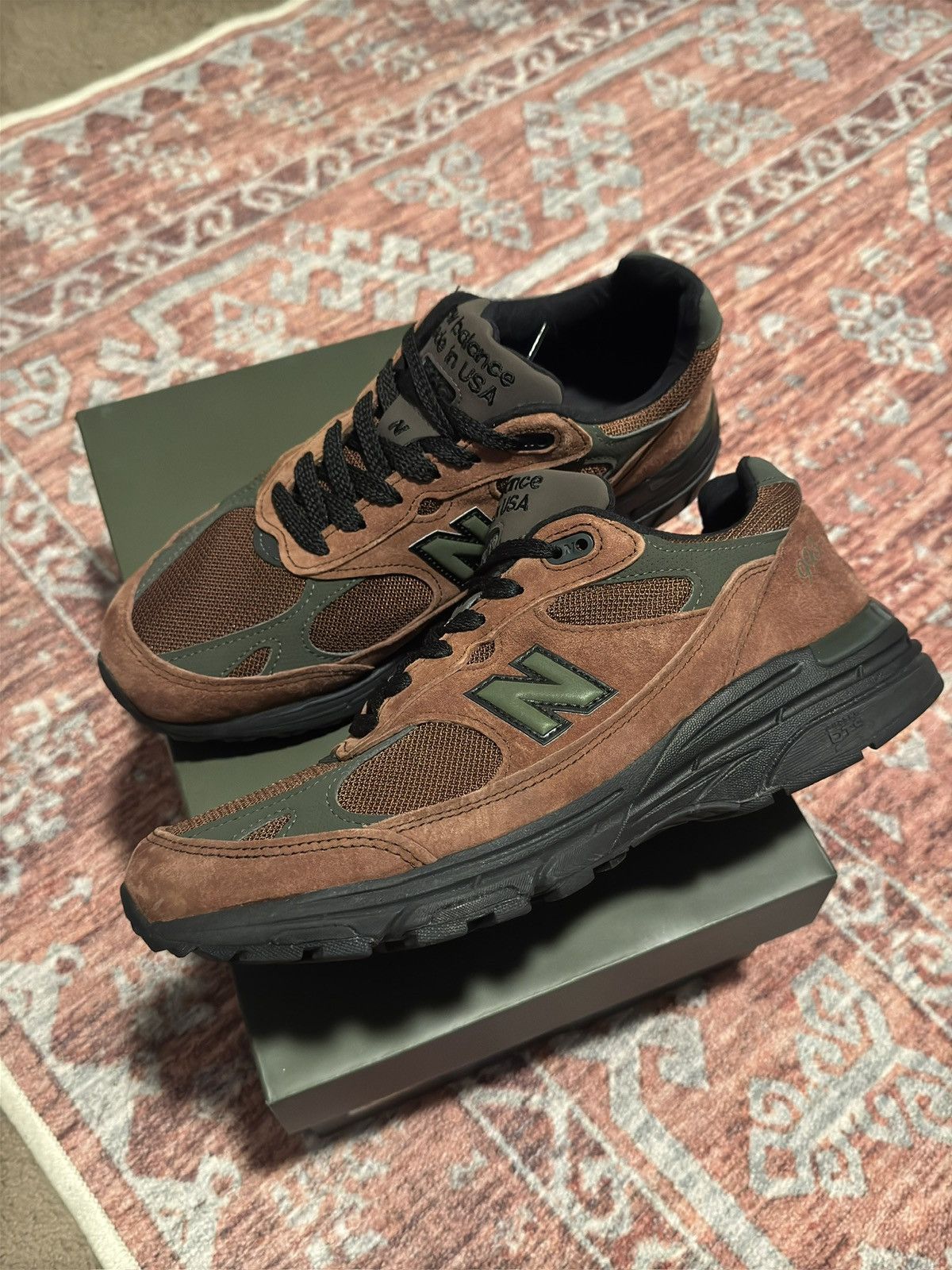Aime Leon Dore × New Balance 993 Brown/Green “Beef & Broccoli 