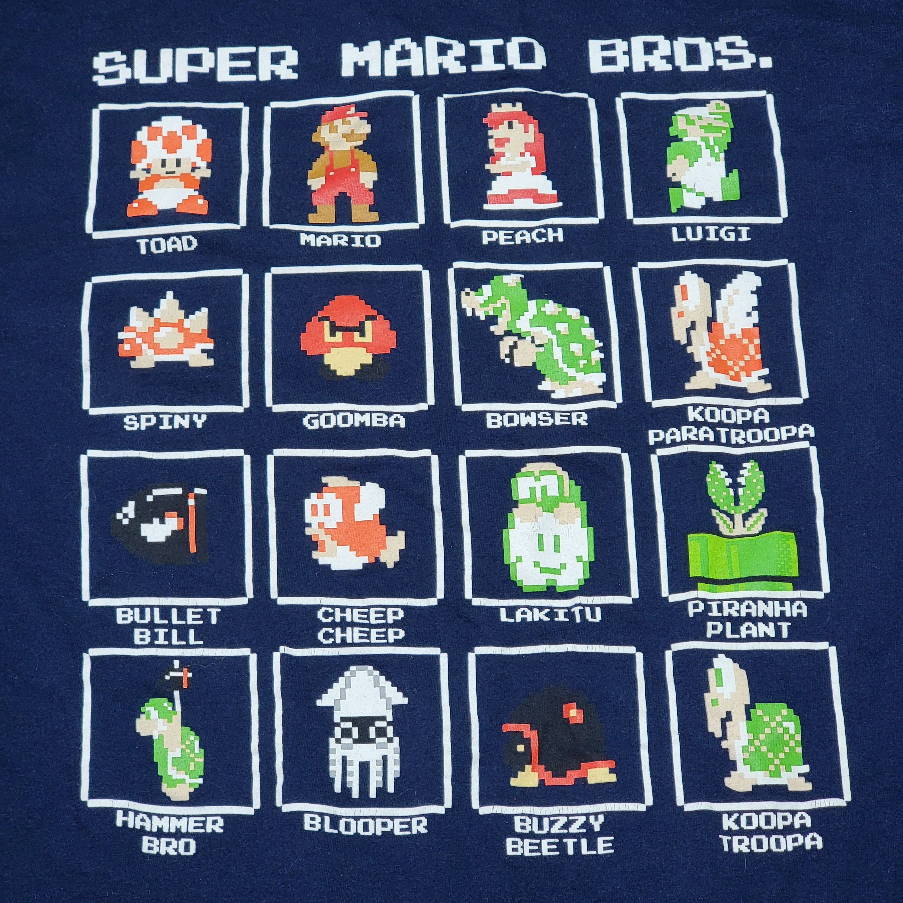Other Super Mario SS Dark Blue Unisex Tee Characters - Size XL Size US XL / EU 56 / 4 - 2 Thumbnail