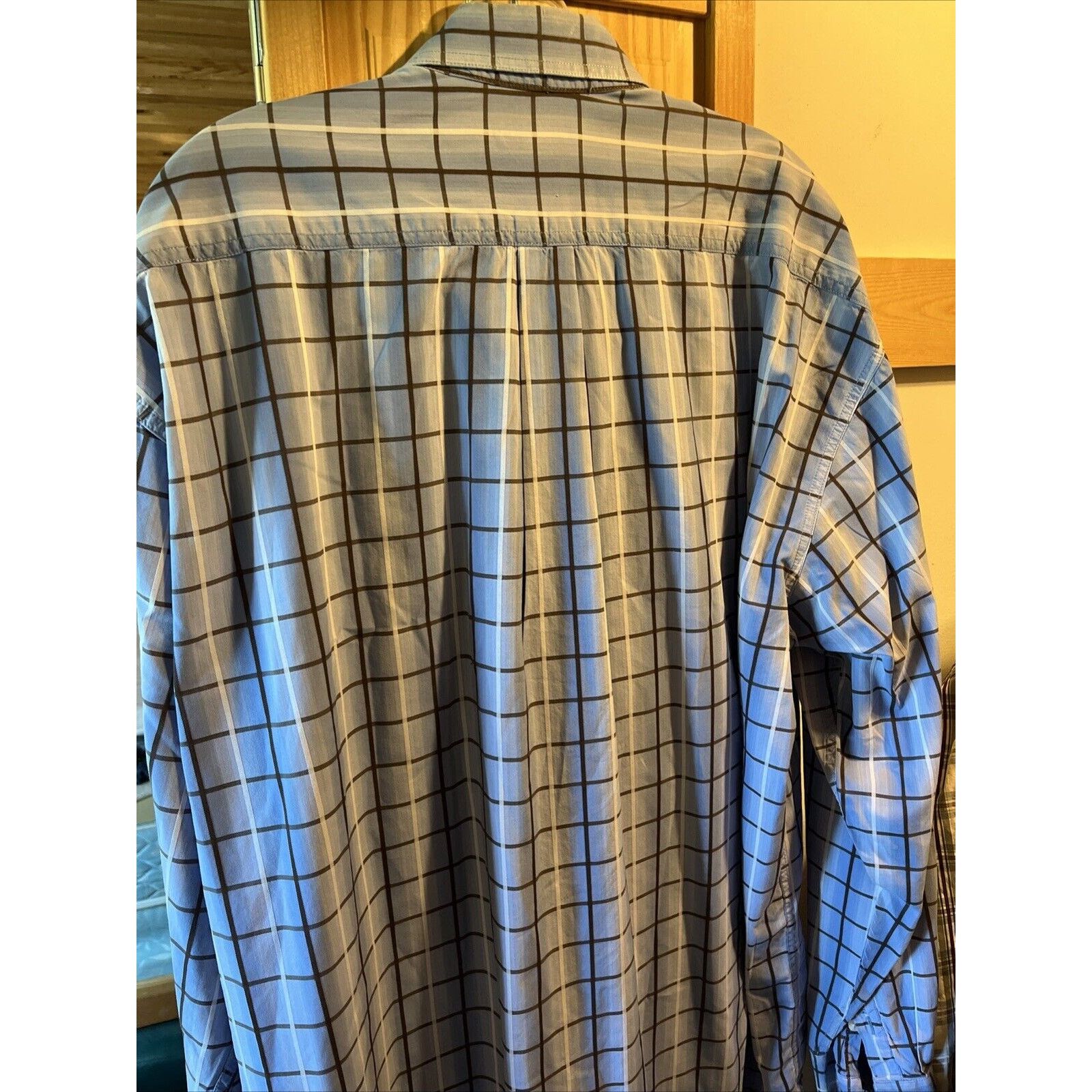 Stetson Stetson Men’s XXL Blue Plaid Long Sleeve Button Cotton Shirt Size US XXL / EU 58 / 5 - 10 Thumbnail