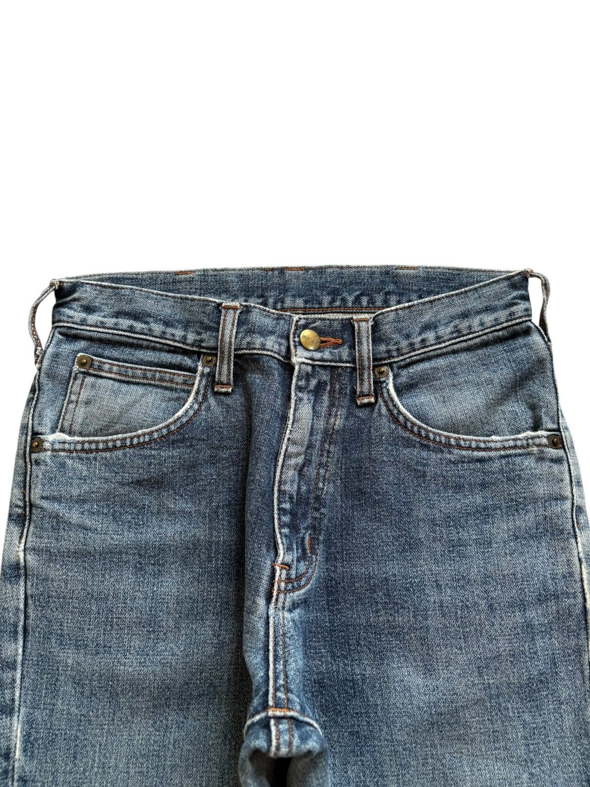 Wrangler Vintage Wrangler Mud Wash Distressed Bootcut Flare Jeans Size US 27 - 4 Thumbnail