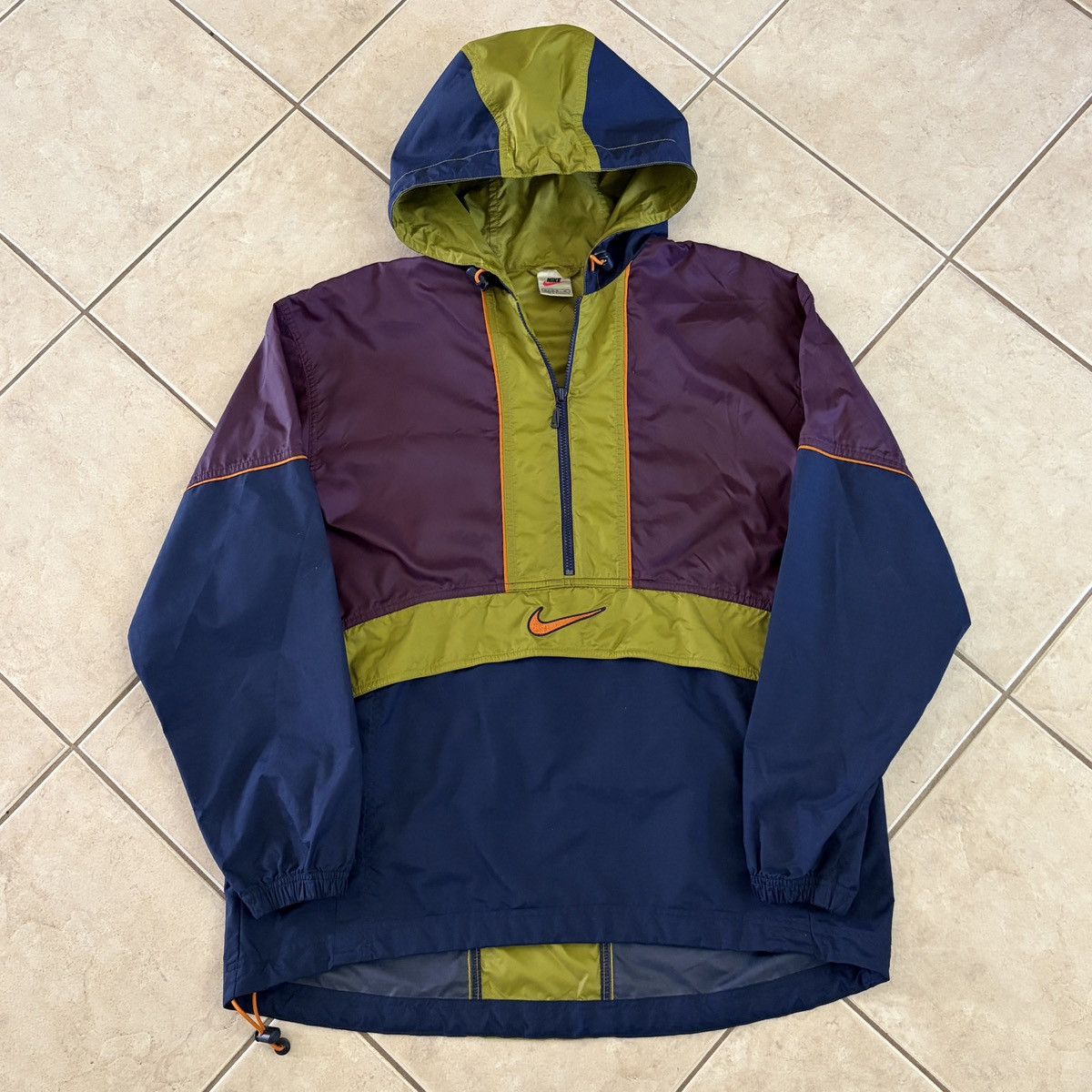 Nike × Vintage Nike Vintage Multicolor Anorak Jacket | Grailed
