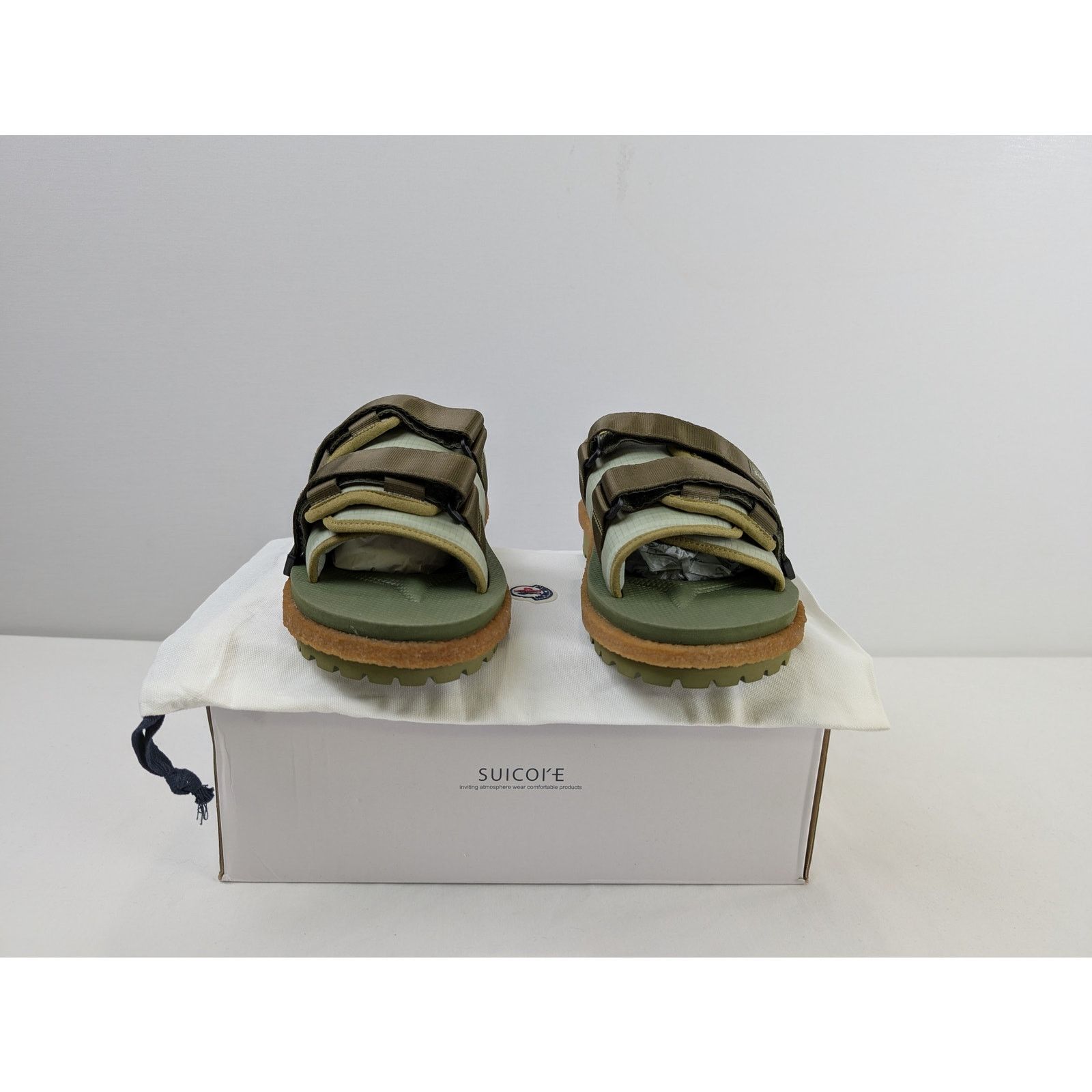 Moncler × Suicoke o1rshd1 Q:2 / Slide Slippers in Green Size US 8 / EU 41 - 17 Thumbnail