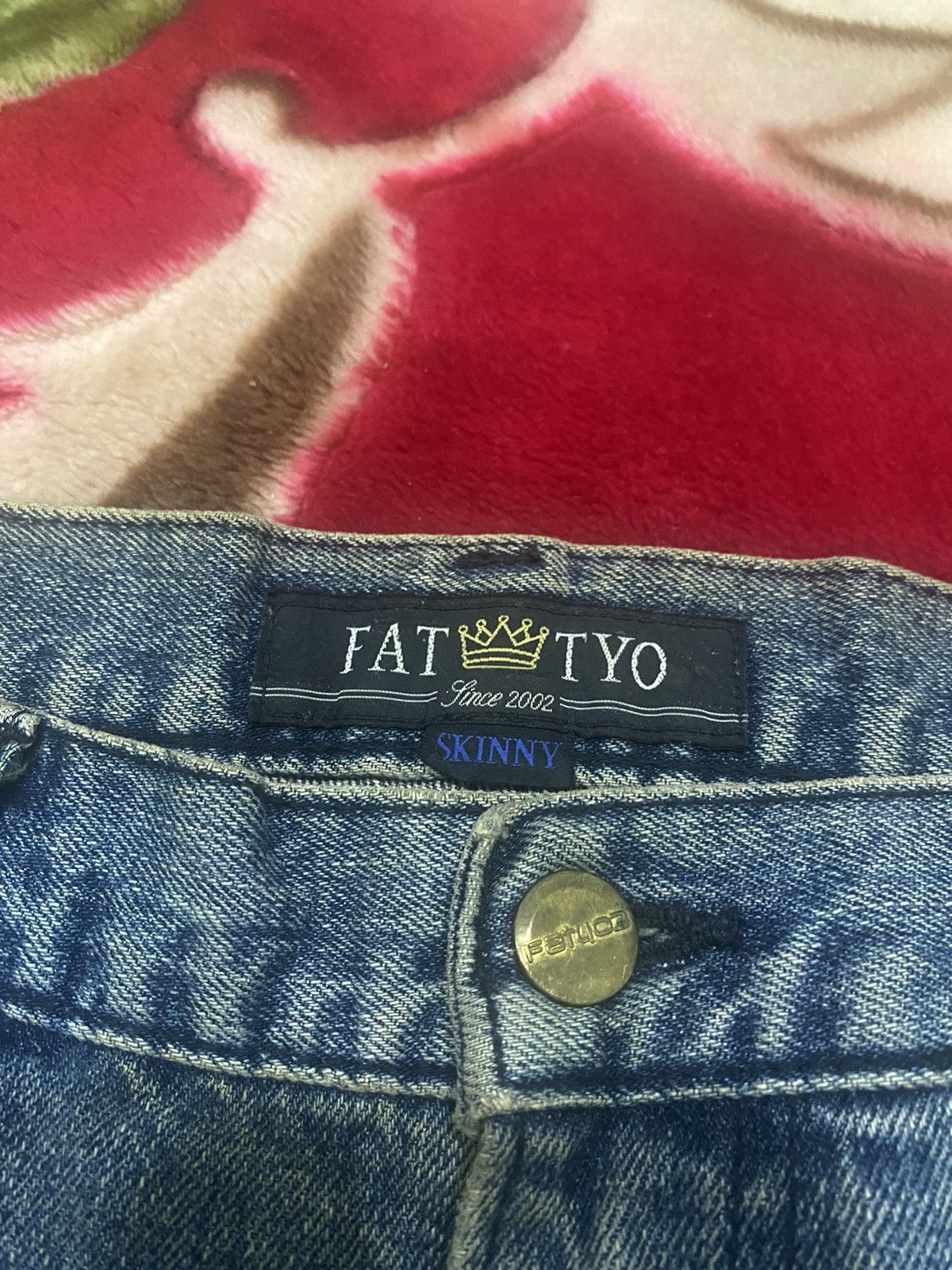 Fat Tokyo × Japanese Brand × Vintage Vintage FAT TOKYO Jeans Skinny Old Cutting Like Baggy Size US 34 / EU 50 - 5 Thumbnail