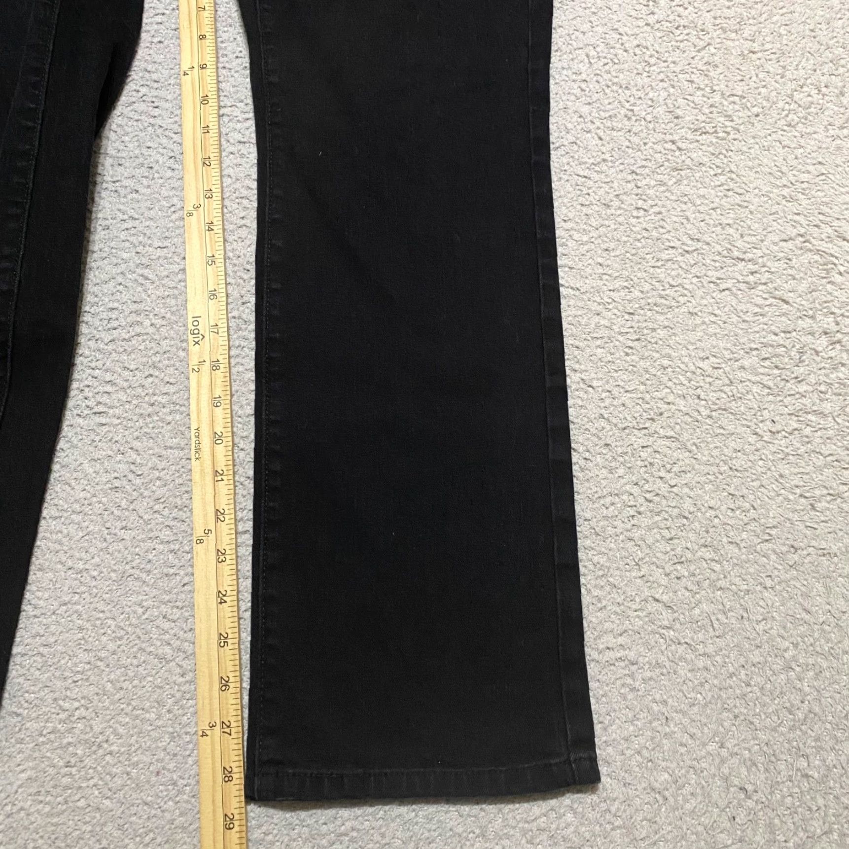 Levi's Levi's 505 Jeans Black Denim Dark Wash Mid Rise Womens 10 Regular Straight Pocket 5-Pocket Design Size 32" / US 10 / IT 46 - 6 Thumbnail