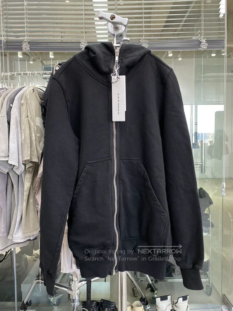 Rick Owens Rick Owens Black Full Zip Hoodie Size US S / EU 44-46 / 1 - 1 Thumbnail