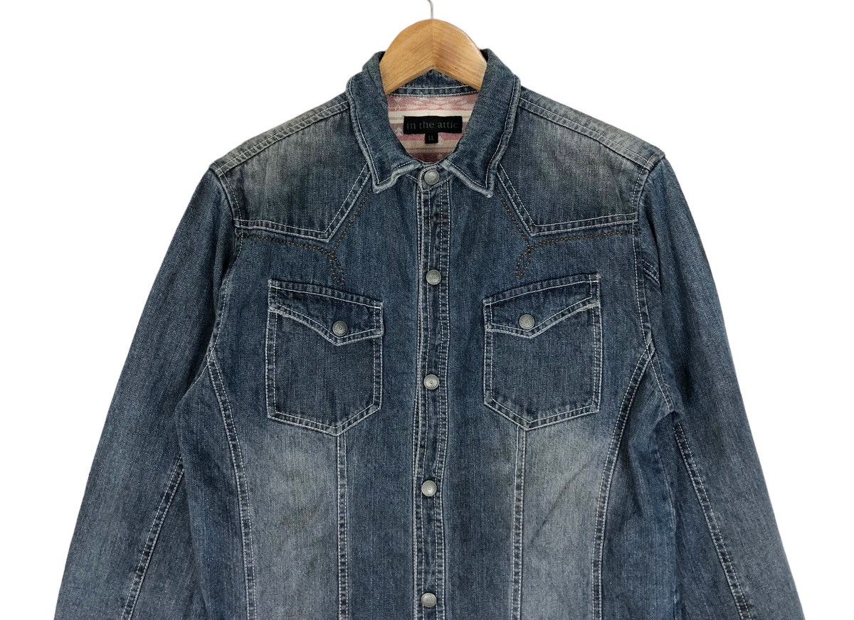 In The Attic In The Attic Western Denim Embroidery Button Shirt Size US L / EU 52-54 / 3 - 3 Thumbnail