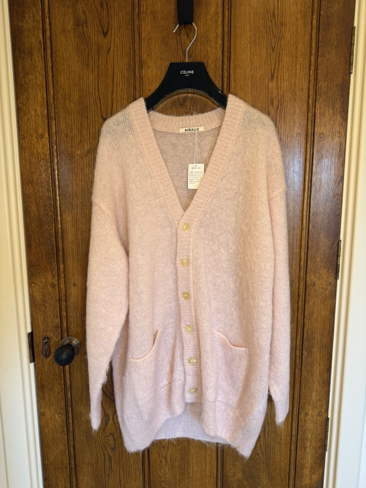 Auralee Grail Auralee pink Japan oversized pink cardigan 2 mohair Size US L / EU 52-54 / 3 - 2 Thumbnail