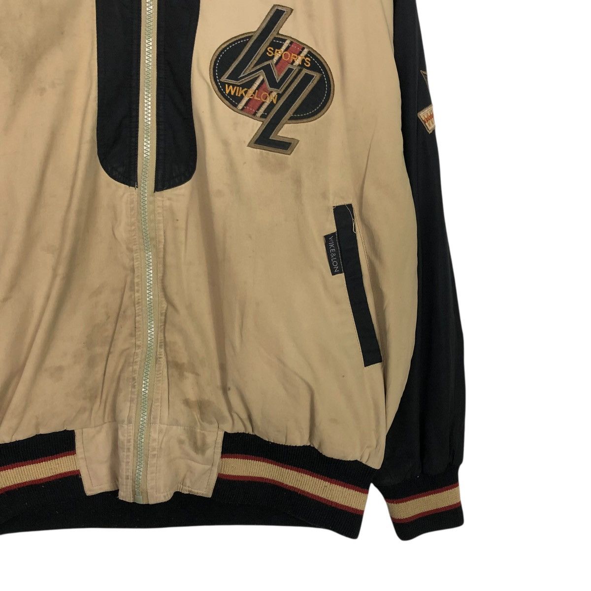 Japanese Brand 🔥VINTAGE BOMBER JACKET WIKE & LON BIG LOGO ISSEY MIYAKE Size US L / EU 52-54 / 3 - 7 Thumbnail
