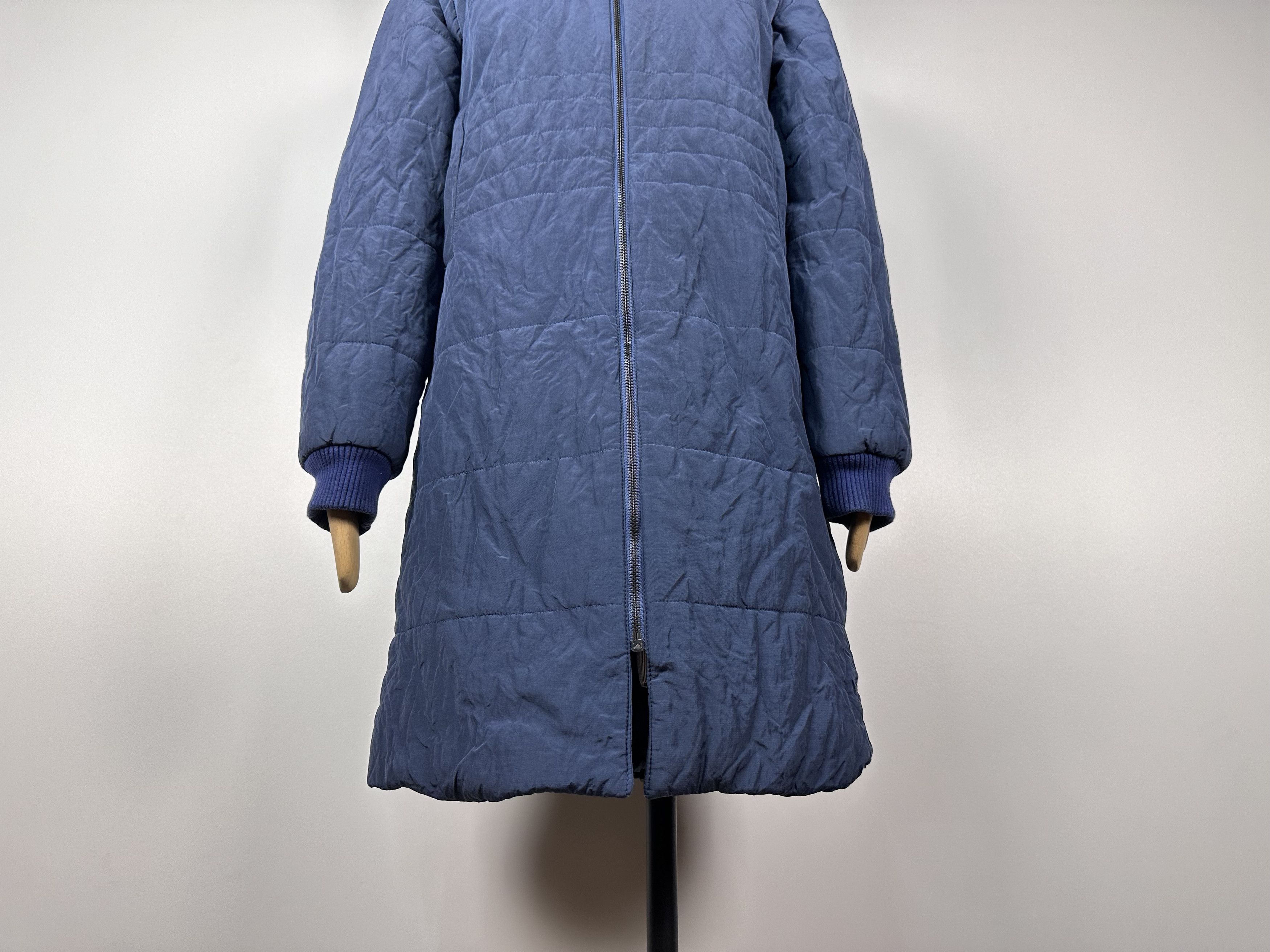 Versace × Vintage Versace Jeans Couture Long Jacket Vest Nylon Blue Size XS Size XS / US 0-2 / IT 36-38 - 4 Thumbnail