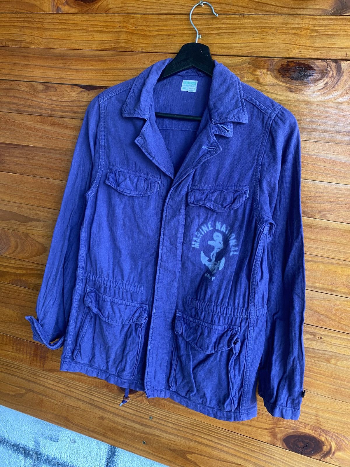 Japanese Brand Vintage Denim & Dungaree Navy Blue Utility Jacket Sanforized Size US XS / EU 42 / 0 - 4 Thumbnail