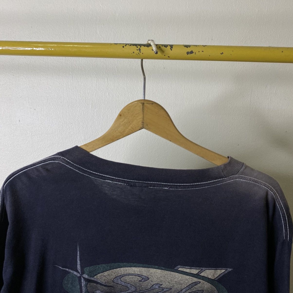 Vintage Vintage 1990s SRH Surf Skateboard Sunfaded LS T Shirt Size US L / EU 52-54 / 3 - 3 Thumbnail