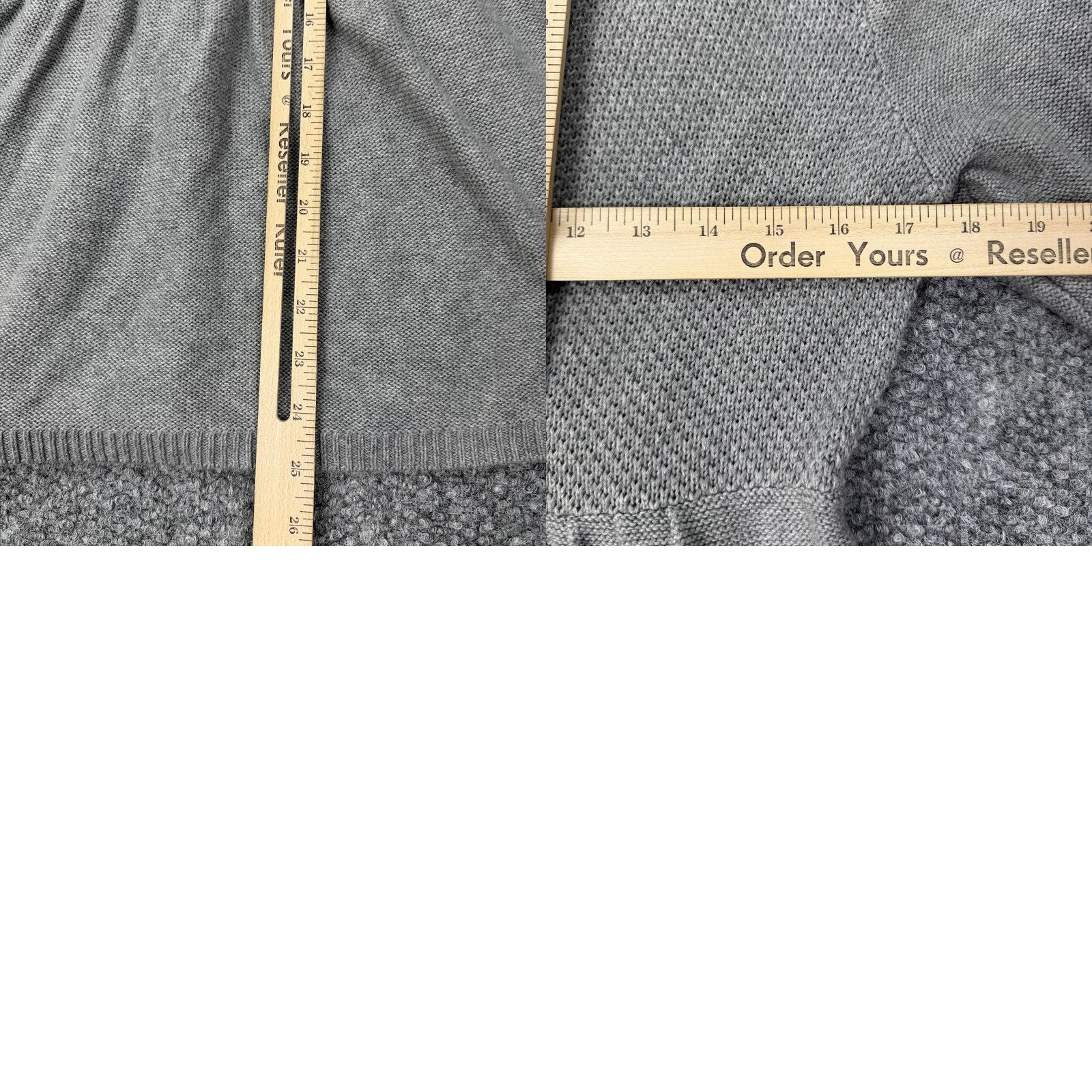 Eddie Bauer Eddie Bauer Cardigan Womens Large Gray Silk Blend Button Front Peplum Size L / US 10 / IT 46 - 8 Thumbnail