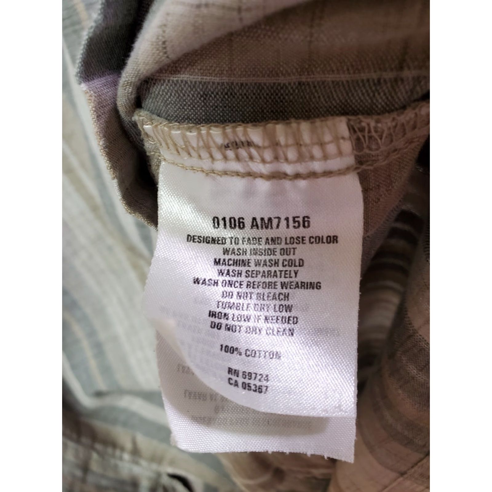 Vintage Columbia XCO Shirt Mens XL Button-Up Short Sleeve Striped Cotton Brown Gray Pocket Breathable Casual Travel Size US XL / EU 56 / 4 - 5 Thumbnail