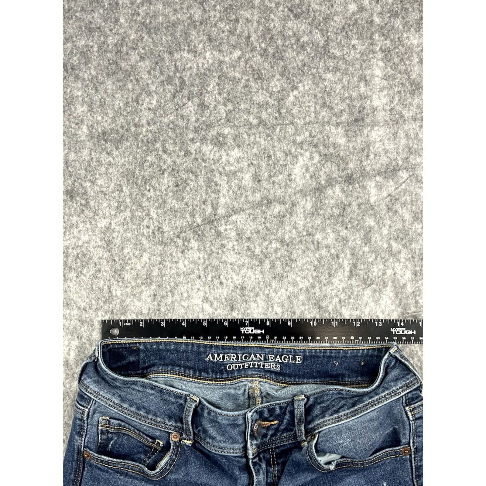 American Eagle Outfitters VINTAGE? American Eagle Women’s Kick Boot Jeans Medium Wash Distressed Size 10 Regular Size 32" / US 10 / IT 46 - 5 Thumbnail