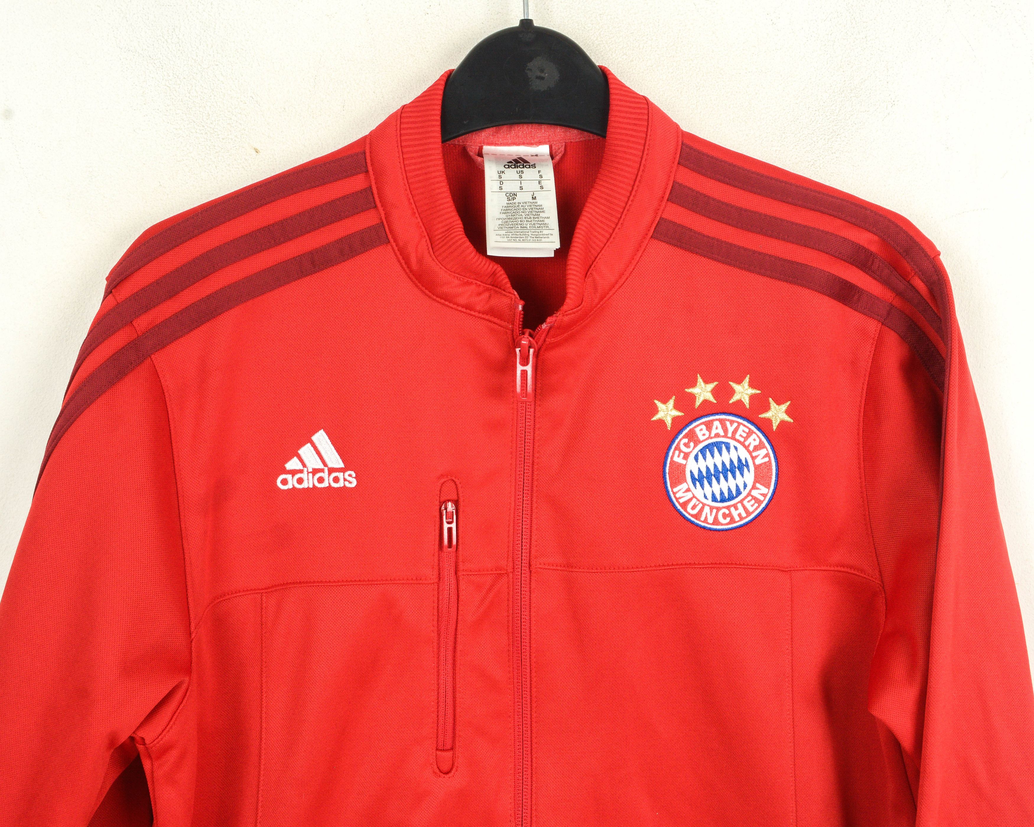 Adidas FC Bayern Munich Mens S Football Soccer Tracksuit Jumper Size US S / EU 44-46 / 1 - 2 Thumbnail