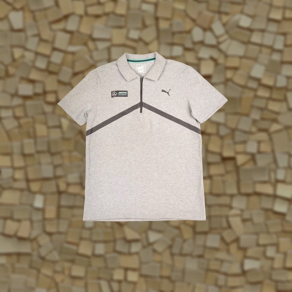 Puma PUMA MAPM Mercedes AMG Petronas Motorsport Polo Shirt S Gray Mens Polo Shirt 576080-03 Size US S / EU 44-46 / 1 - 1 Thumbnail
