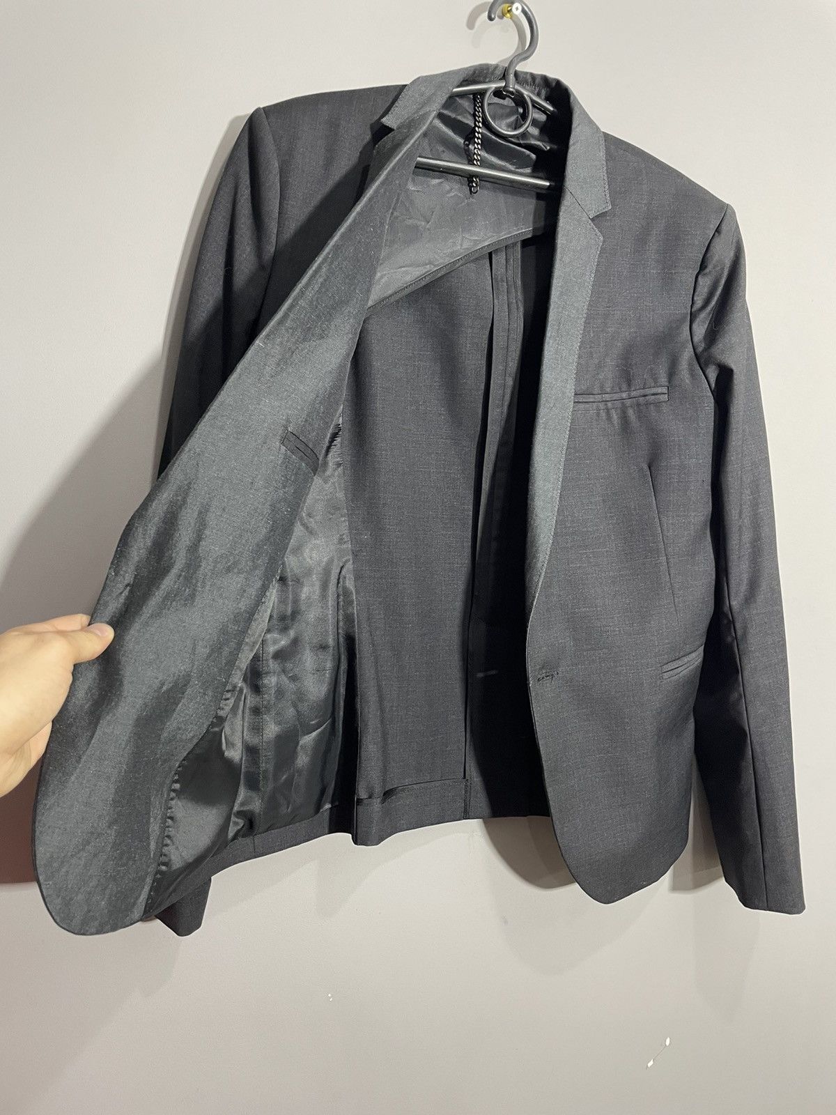 Allsaints All Saints Spitalfields dark graphite blazer size 38 Size XS / US 0-2 / IT 36-38 - 8 Thumbnail
