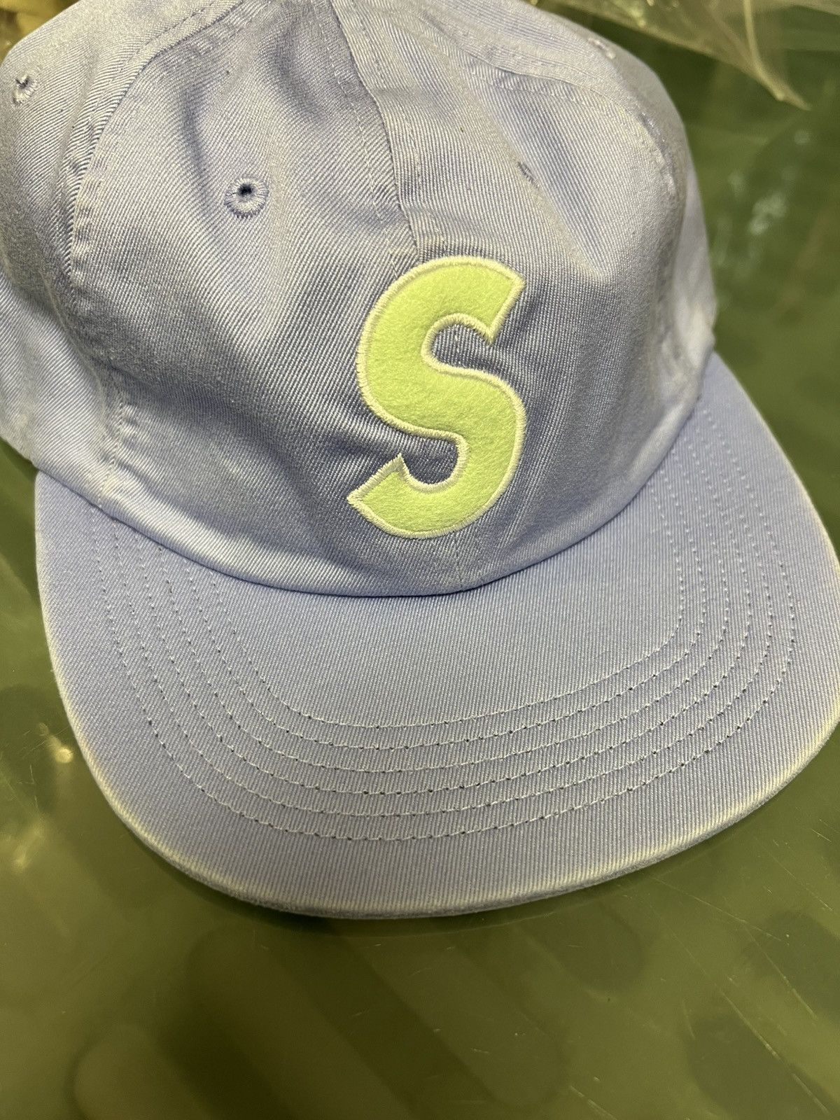 Supreme SS18 Supreme S Logo Felt 6-Panel Cap Hat LIGHT PURPLE 2018 Size ONE SIZE - 5 Thumbnail
