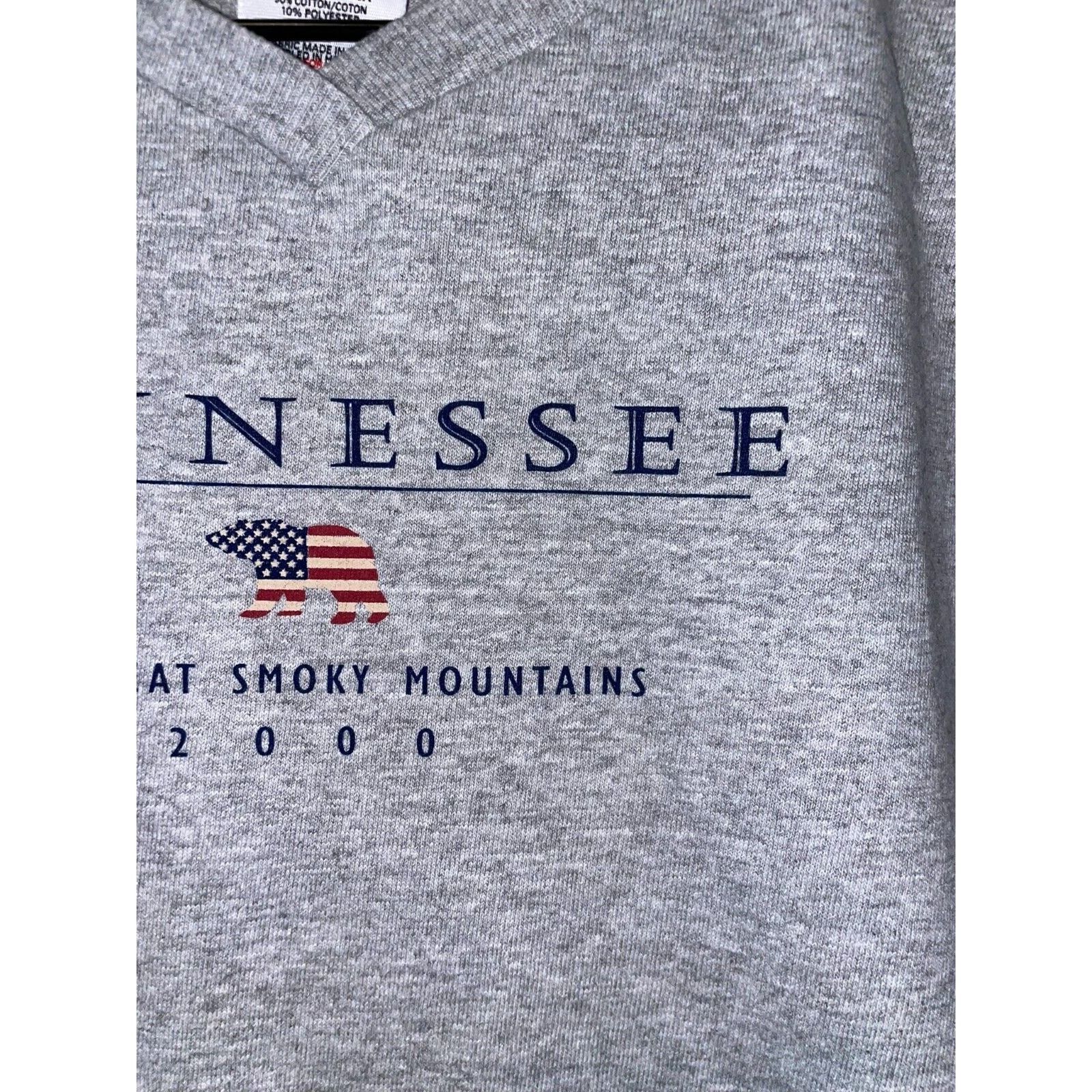 Anvil Womens The Great Smoky Mountains Shirt Gray Top Tee L Large Size L / US 10 / IT 46 - 4 Thumbnail