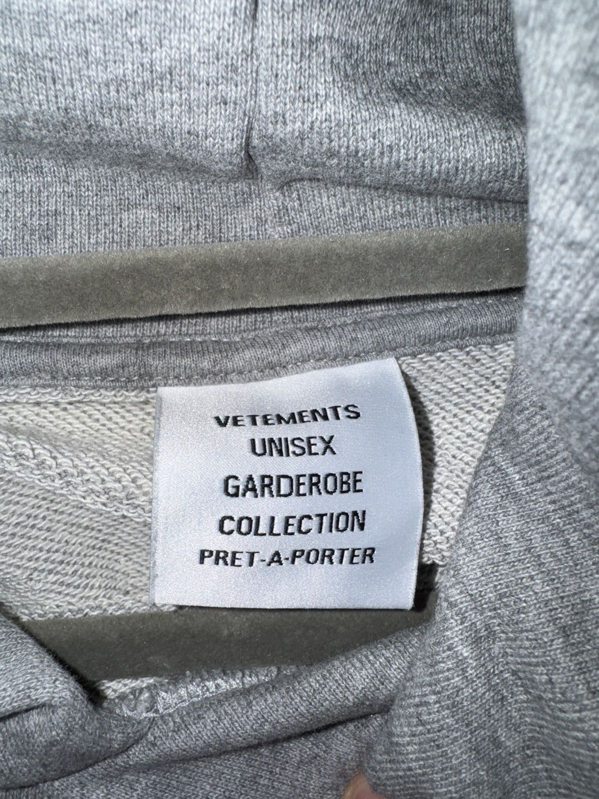 Vetements Vetements Grey „French Flag Hoodie“ Size US S / EU 44-46 / 1 - 3 Thumbnail