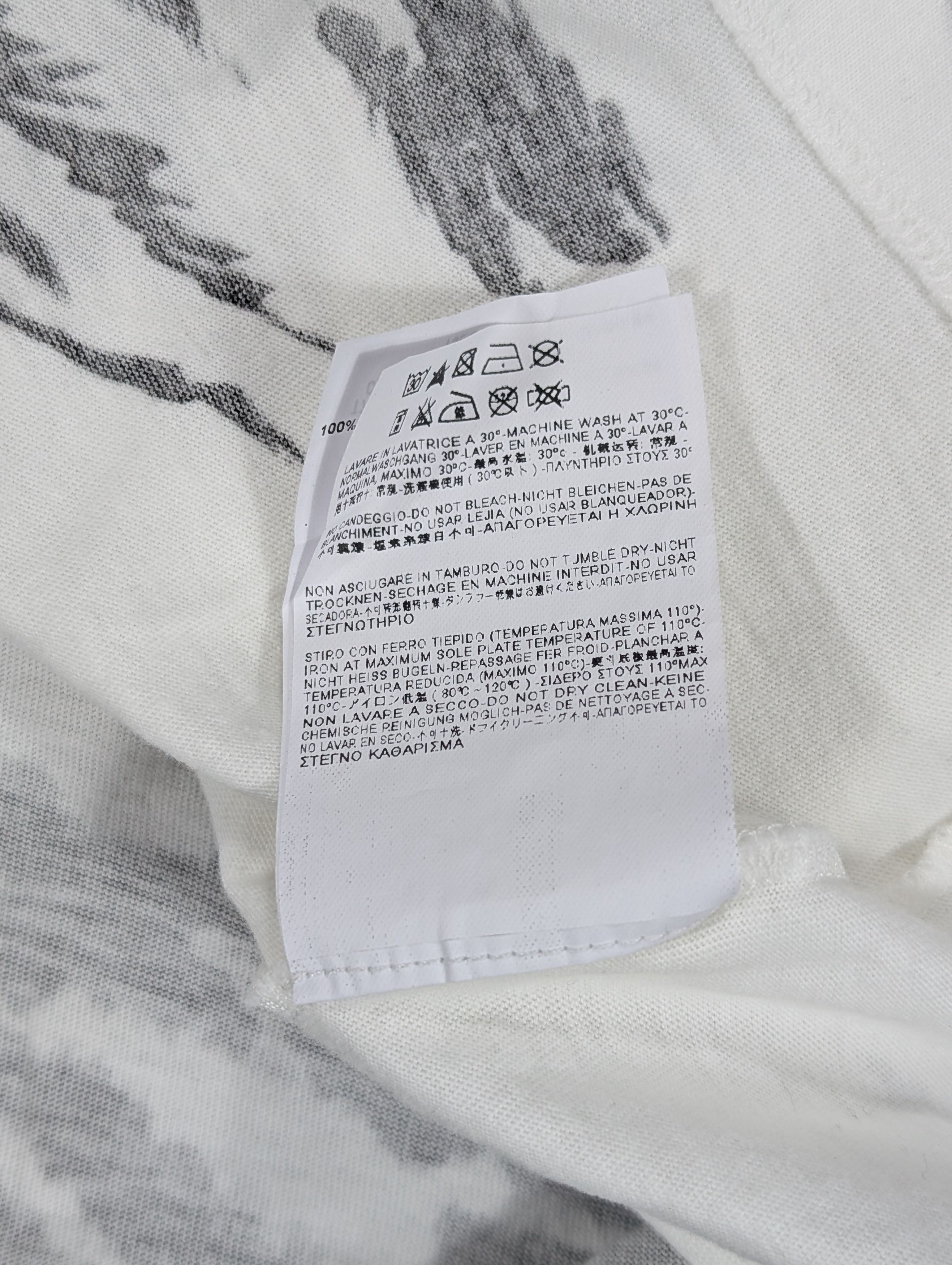 Saint Laurent Paris Saint Laurent 2013 Hedi Slimane White Black Zebra T Shirt Size US M / EU 48-50 / 2 - 6 Thumbnail