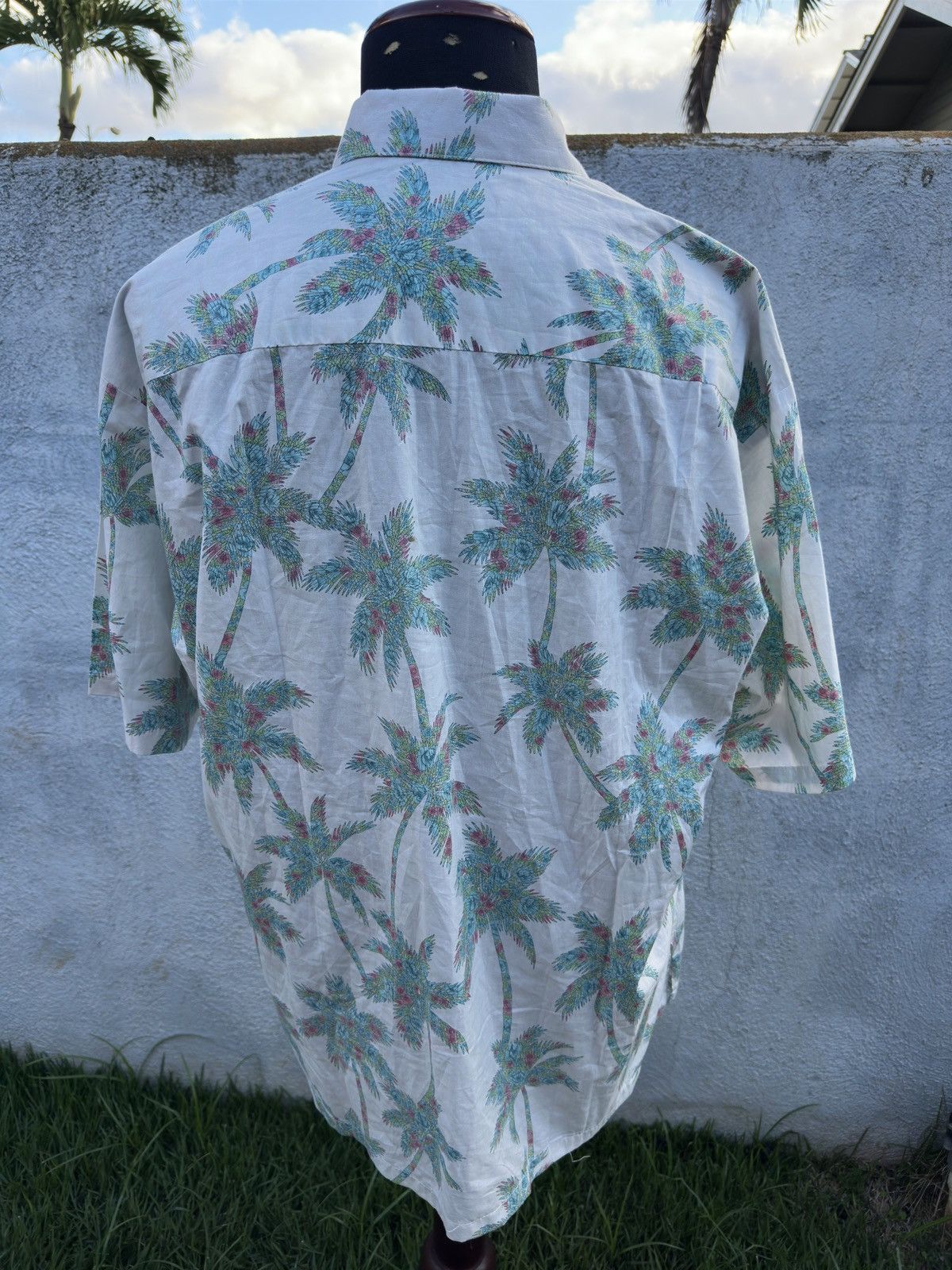 Tori Richard PreOwned Tori Richard Hawaiian Print Green/White Men's XL Size US XL / EU 56 / 4 - 2 Thumbnail