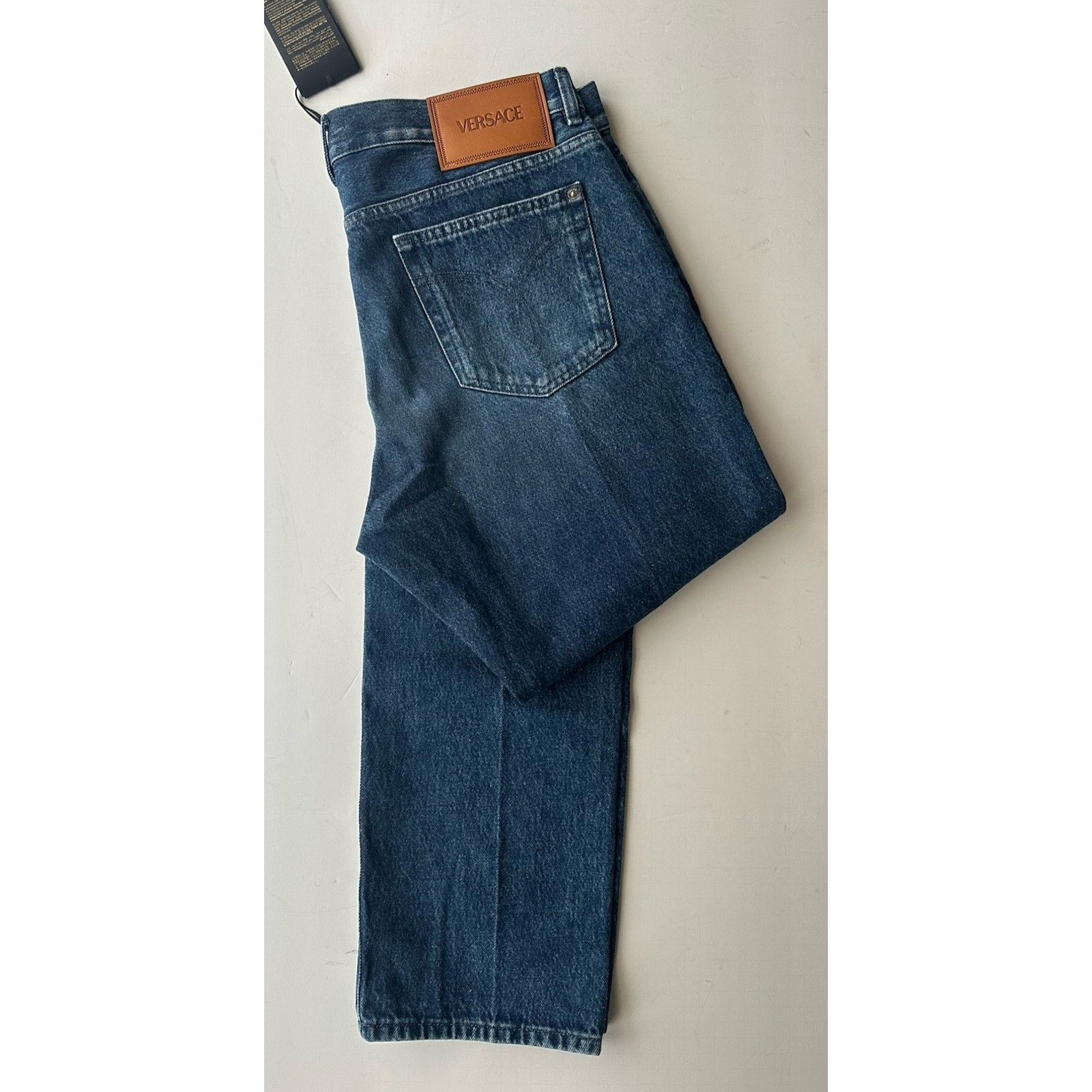 Versace Versace Men’s Denim Stone Washed Blue Jeans 34 US 1010816 Size US 34 / EU 50 - 3 Thumbnail
