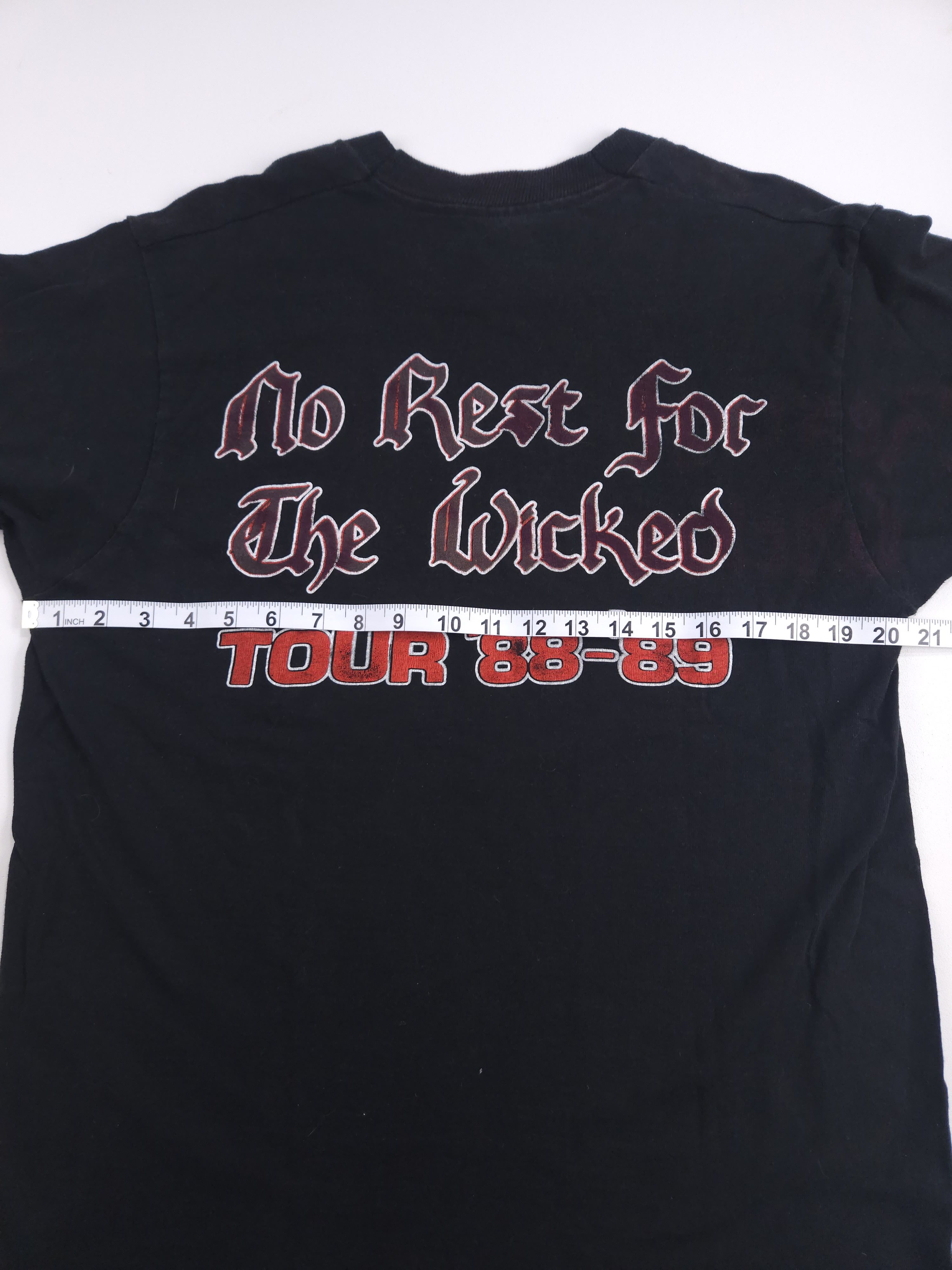 Vintage Vintage 80s Ozzy Osbourne 88 No Rest For the Wicked Tour L Size US L / EU 52-54 / 3 - 6 Thumbnail