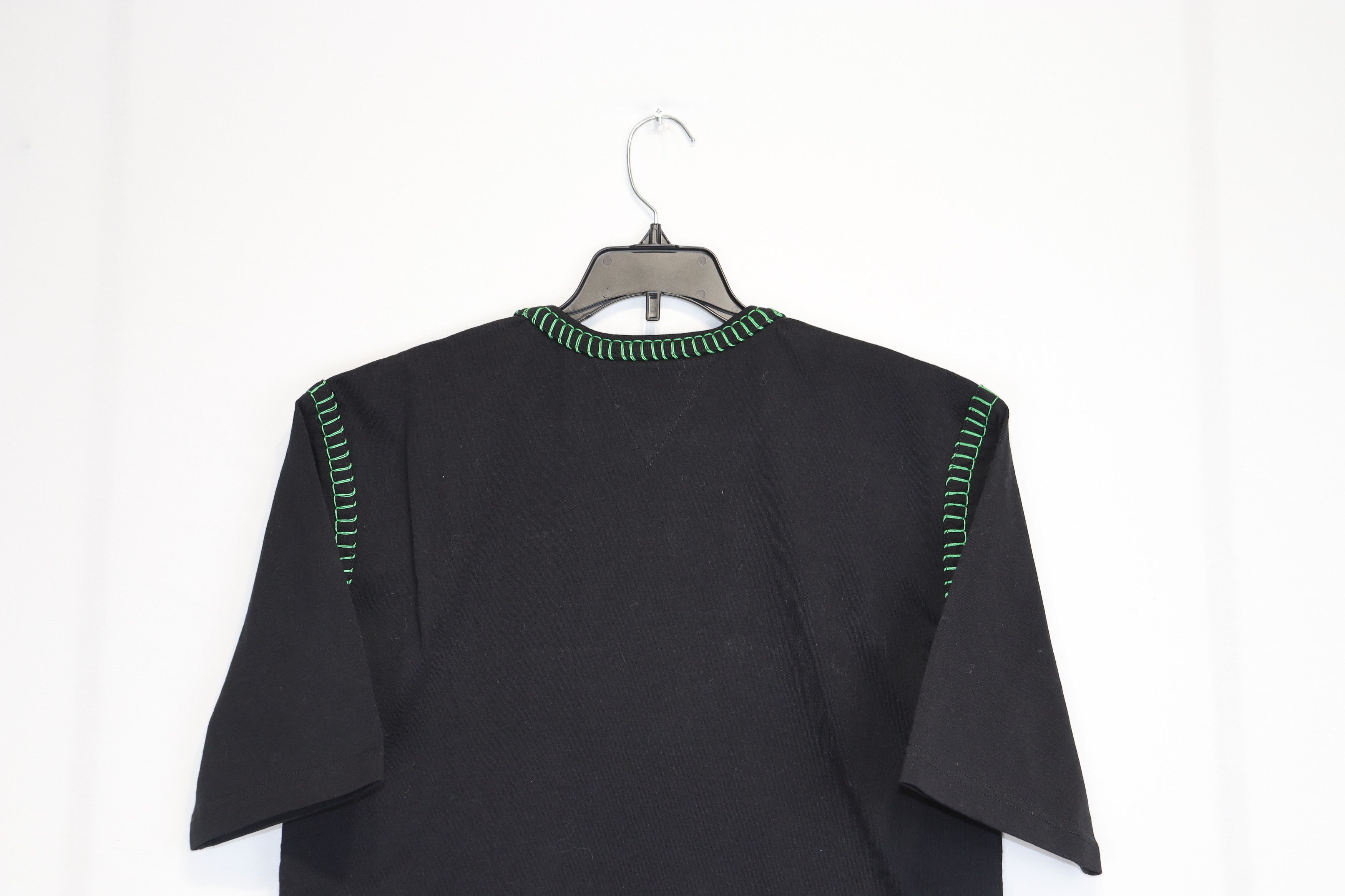 Bottega Veneta o1rshd1 Overlock Cotton Jersey T-Shirt in Black Size US S / EU 44-46 / 1 - 7 Thumbnail