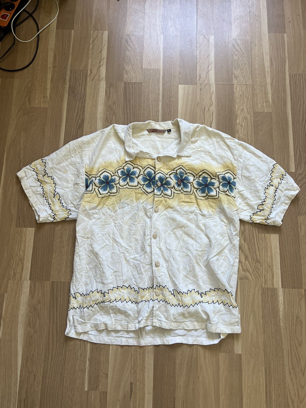 Quiksilver × Vintage Vintage quicksilver Hawaii shirts surf style 90s Size US L / EU 52-54 / 3 - 1 Thumbnail