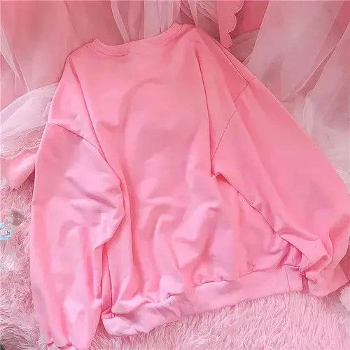 Japanese Brand × Vintage Harajuku Kawaii Sweatshirt Strawberry Pink Sweatshirts Size ONE SIZE - 4 Thumbnail