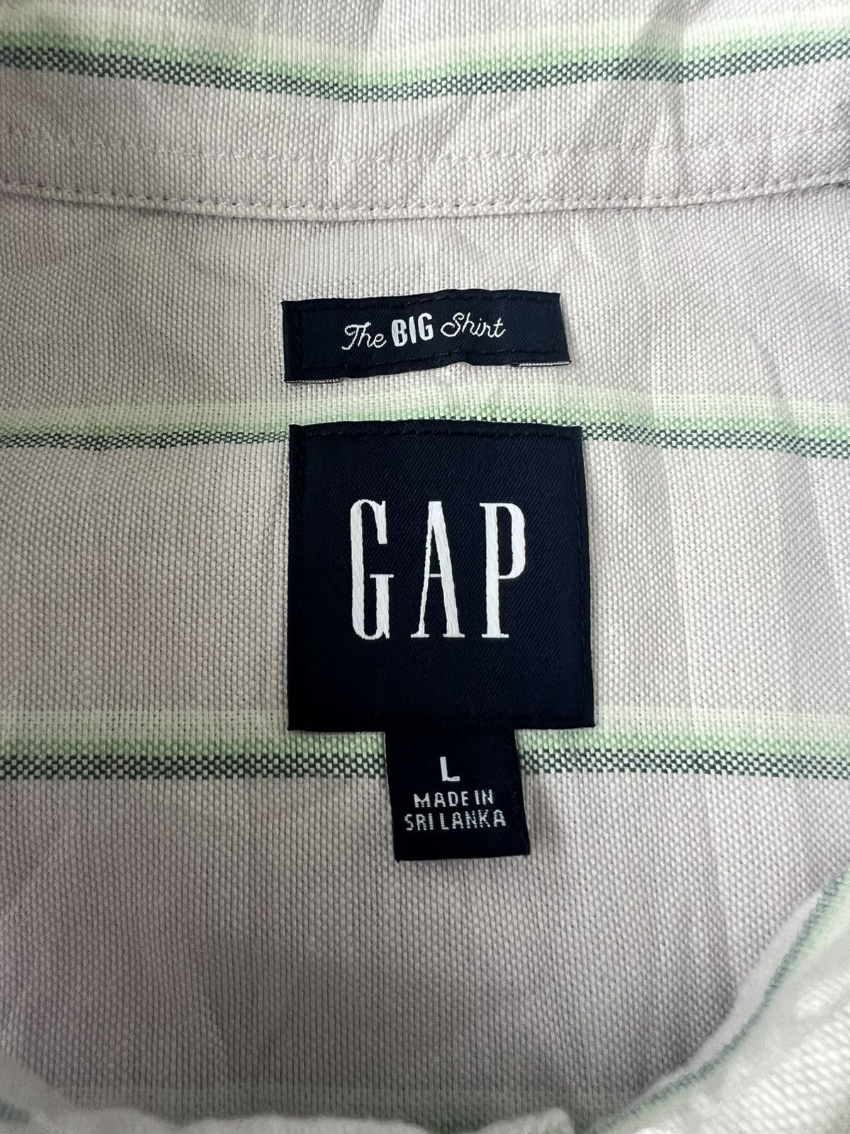 Gap × John Elliott RARE GAP Brannan Bear Big Baggy Shirt Oxford Striped Shirt Size US L / EU 52-54 / 3 - 7 Thumbnail