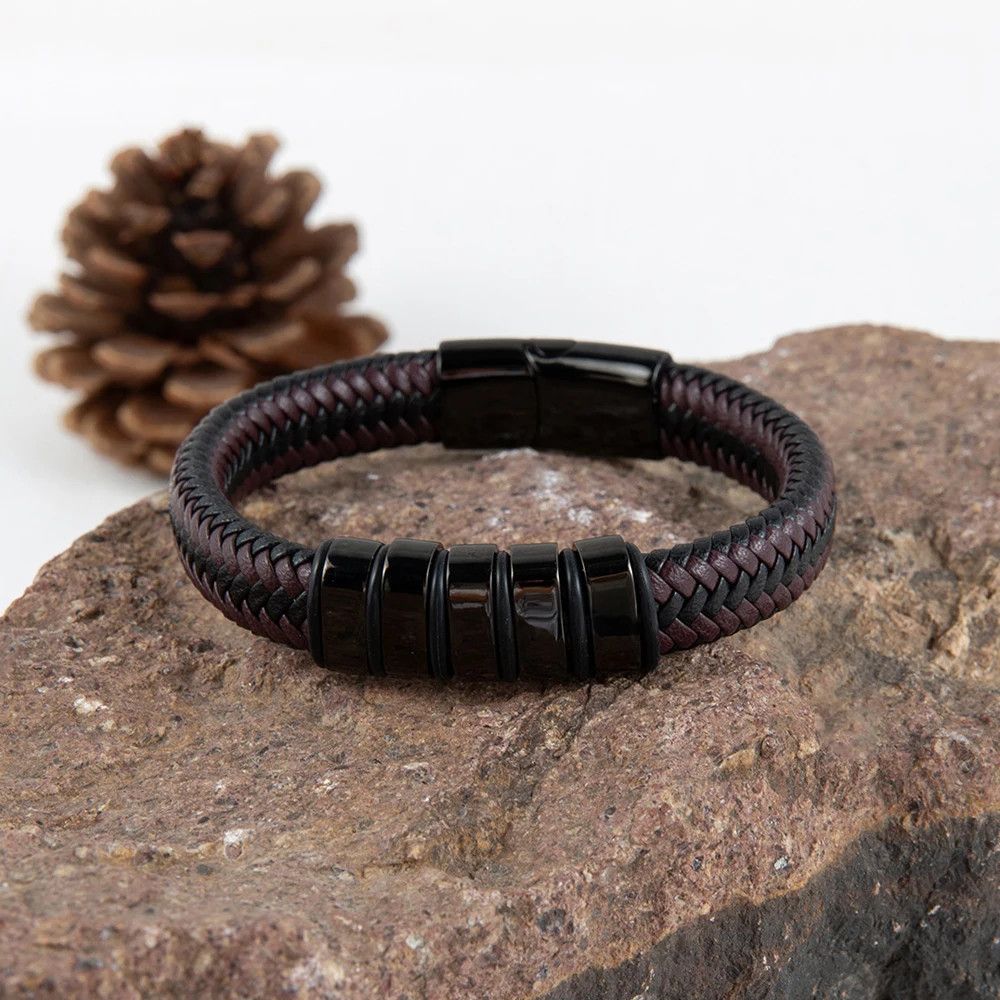 Jewelry Creative Braid Leather Bracelets Size ONE SIZE - 3 Thumbnail
