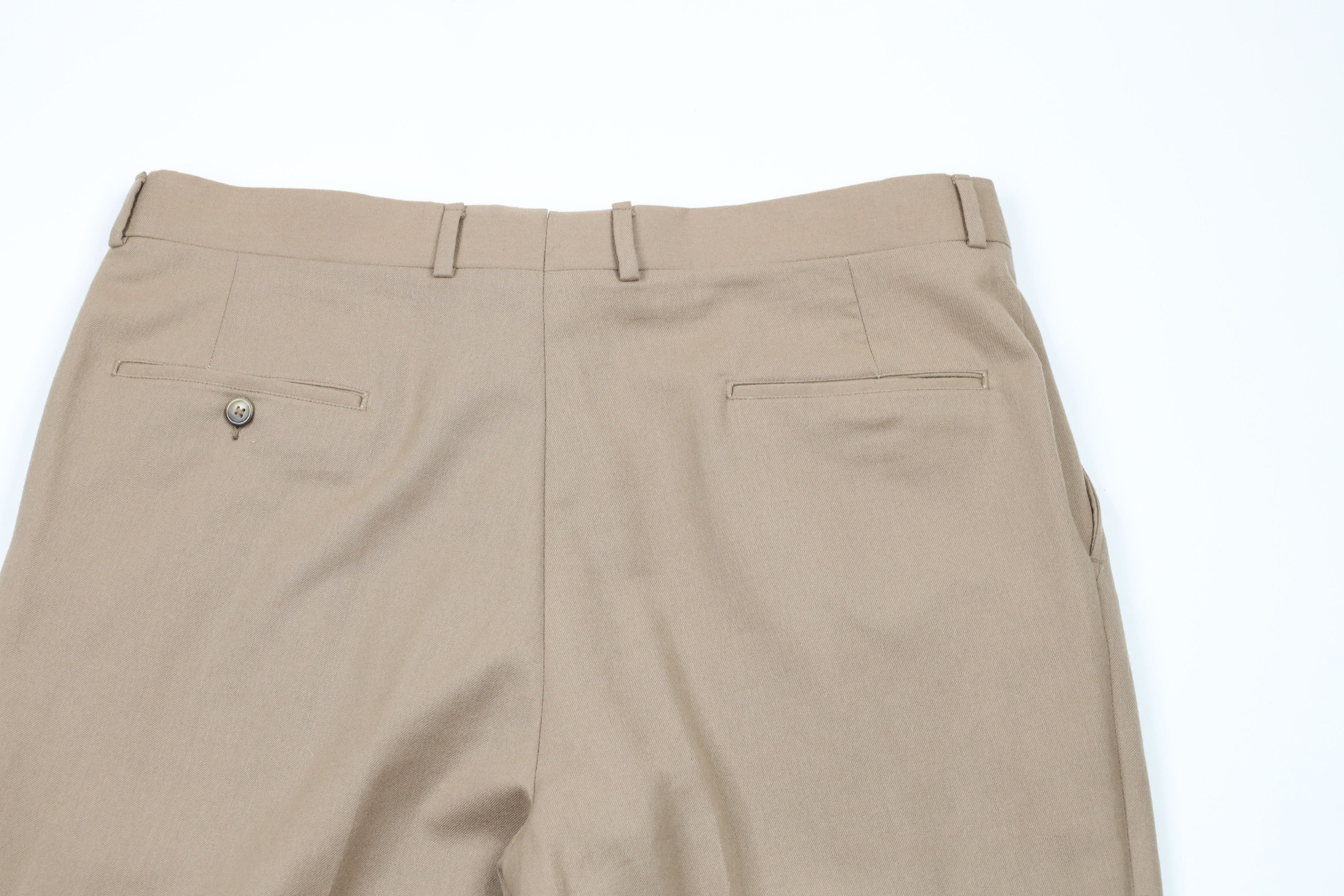 Vintage Vintage 90s Streetwear Wool Pleated Wide Leg Chino Pants USA Size US 36 / EU 52 - 9 Thumbnail
