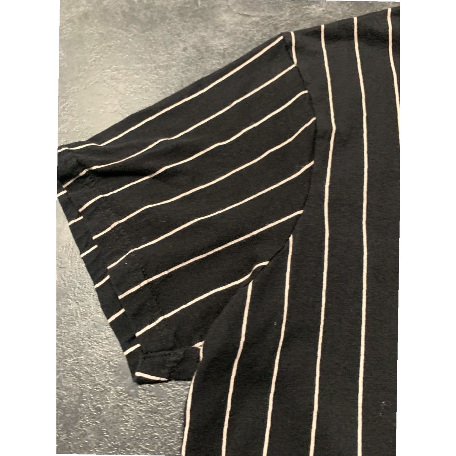 Denime Denim & Flower Ricky Singh Black Striped Short Sleeve XL Limited Edition Mens T Shirt Size US XL / EU 56 / 4 - 4 Thumbnail
