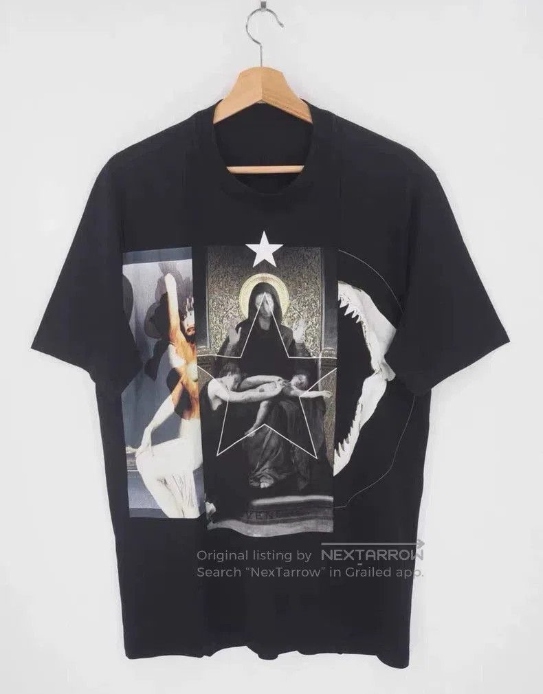 Tシャツ(半袖/袖なし) givenchy  tee  Madonna Givenchy Givenchy Madonna Virgin Mary Shark teeth Tee | Grailed