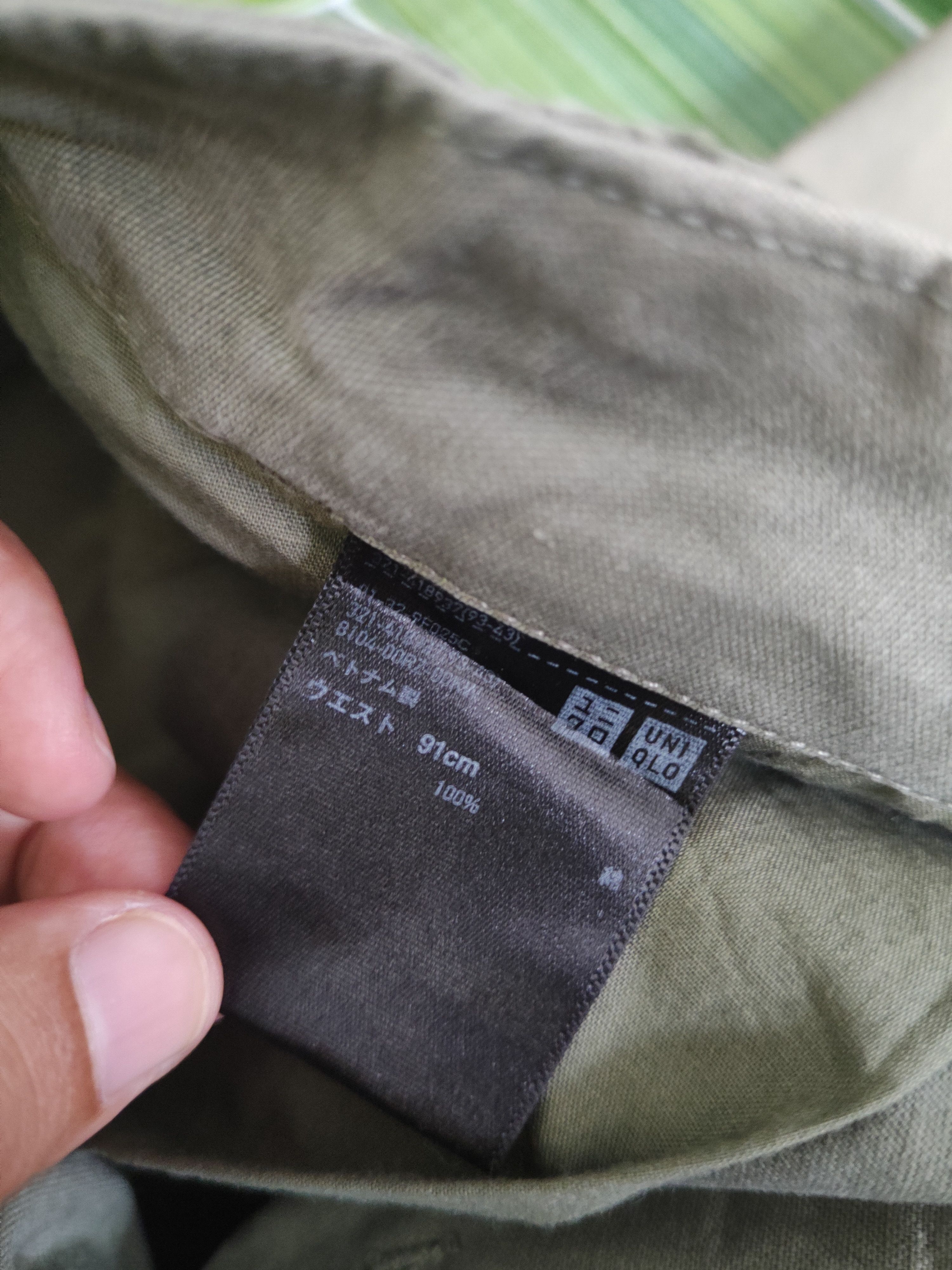 Japanese Brand DL Uniqlo Army Green Faded Multipocket Cargo Pants #46-280T Size US 36 / EU 52 - 13 Thumbnail