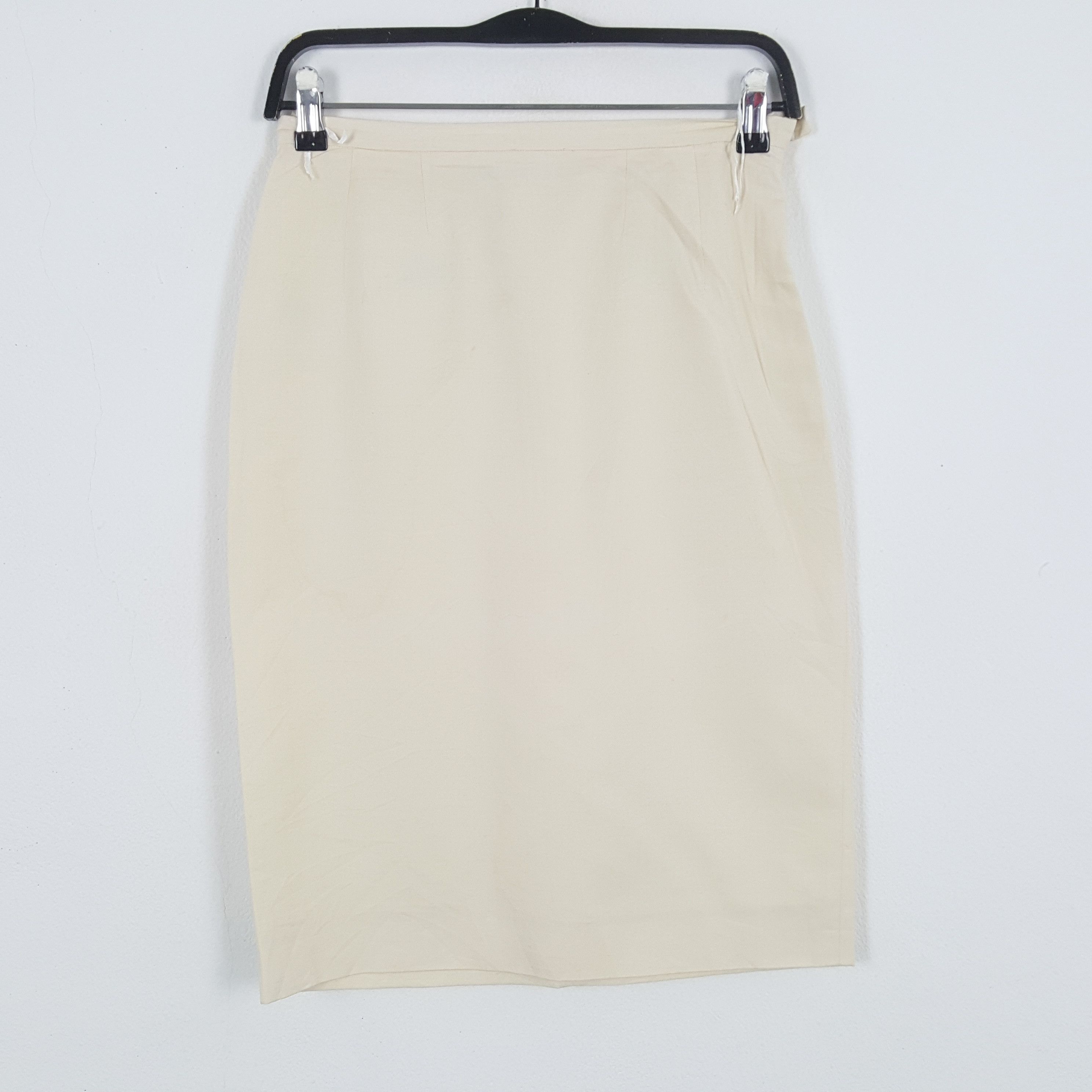 image of Prada Milano Luxury Brand Skirt in Cream, Women's (Size 25)