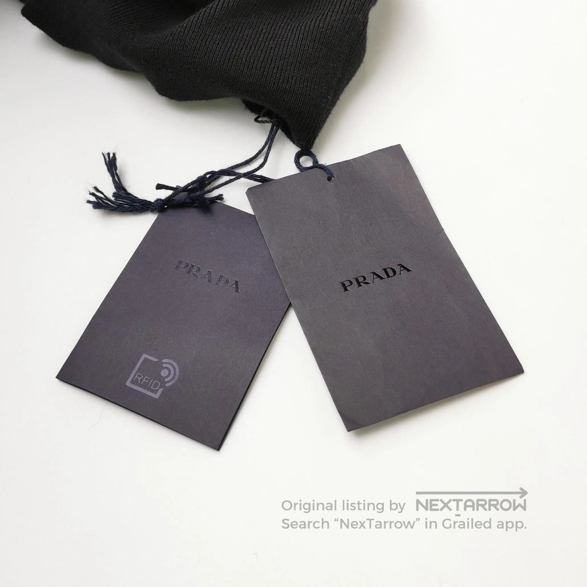 Prada Prada Black Cotton Turtleneck Long Sleeve Sweater . Size L / US 10 / IT 46 - 3 Thumbnail