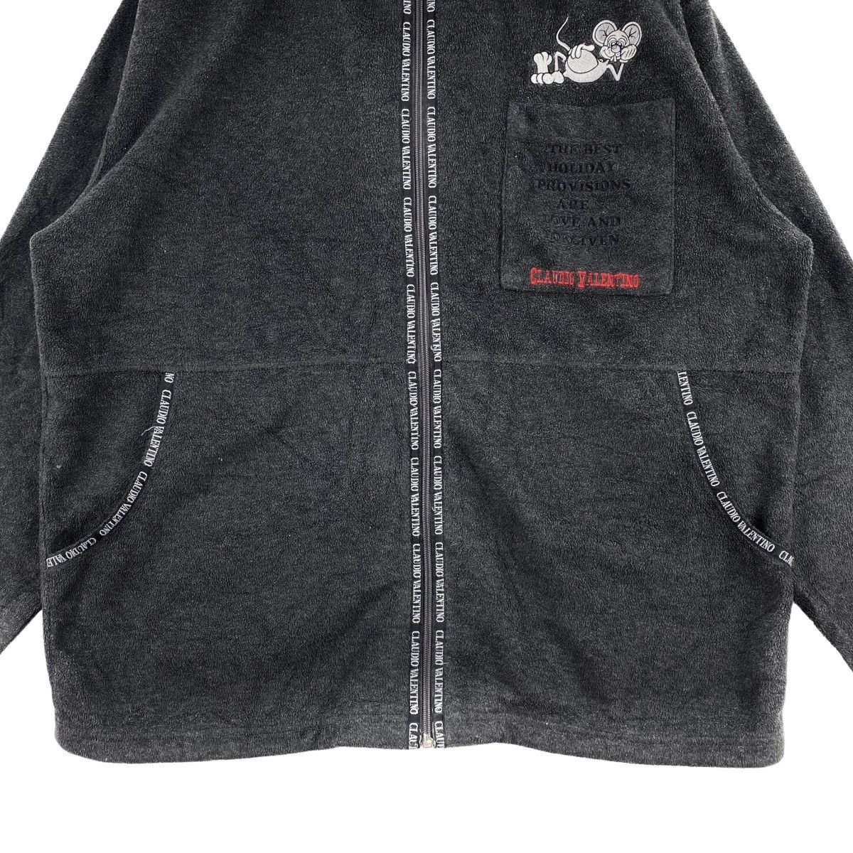 Valentino CLAUDIO VALENTINO PARIS Italian Brand Embroidered Brand Grey Size US L / EU 52-54 / 3 - 3 Thumbnail