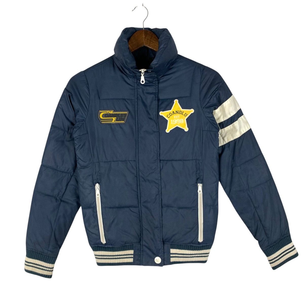 If Six Was Nine Vintage Puffer Down Jacket Coandlu American Casual Wear Size US S / EU 44-46 / 1 - 1 Thumbnail