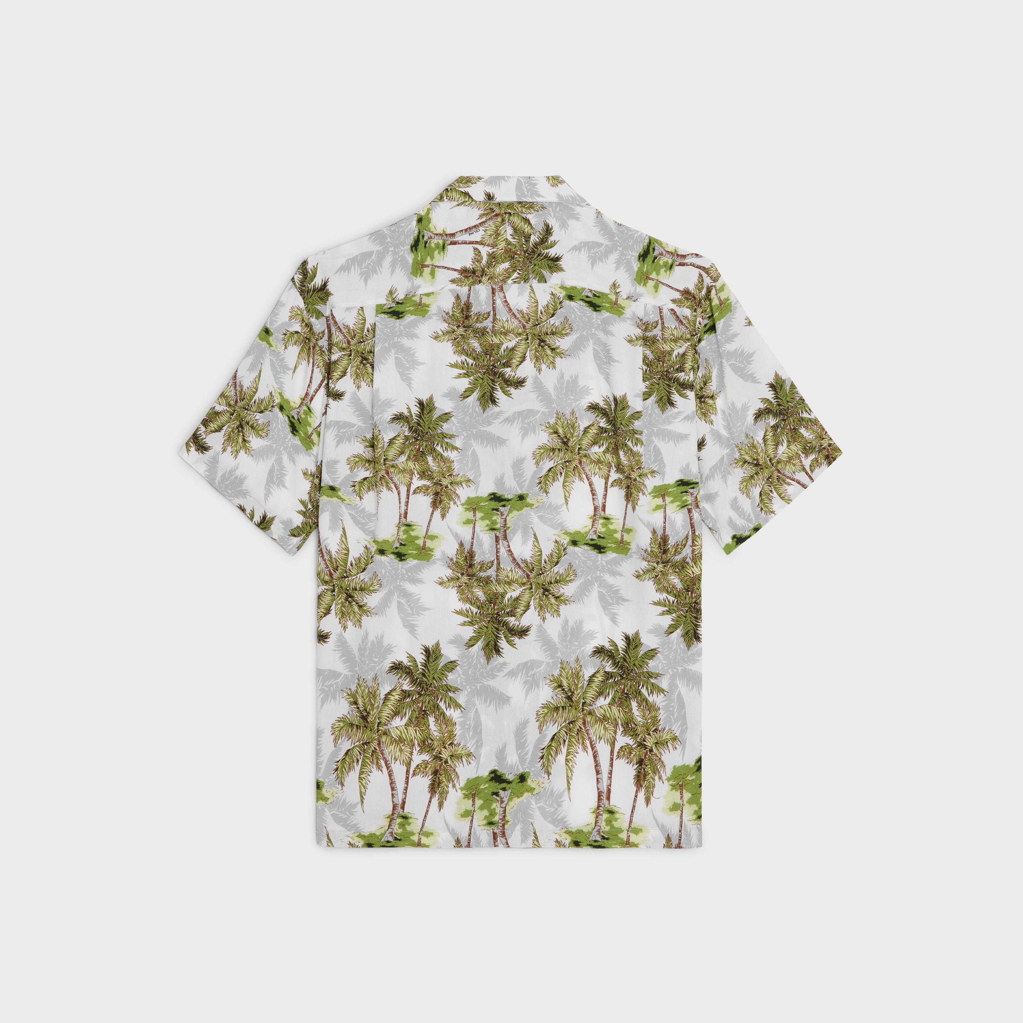 Celine o1bcso1str0925 2C946341X Hawaiian Shirt in Blanc/Gris Size US S / EU 44-46 / 1 - 2 Thumbnail