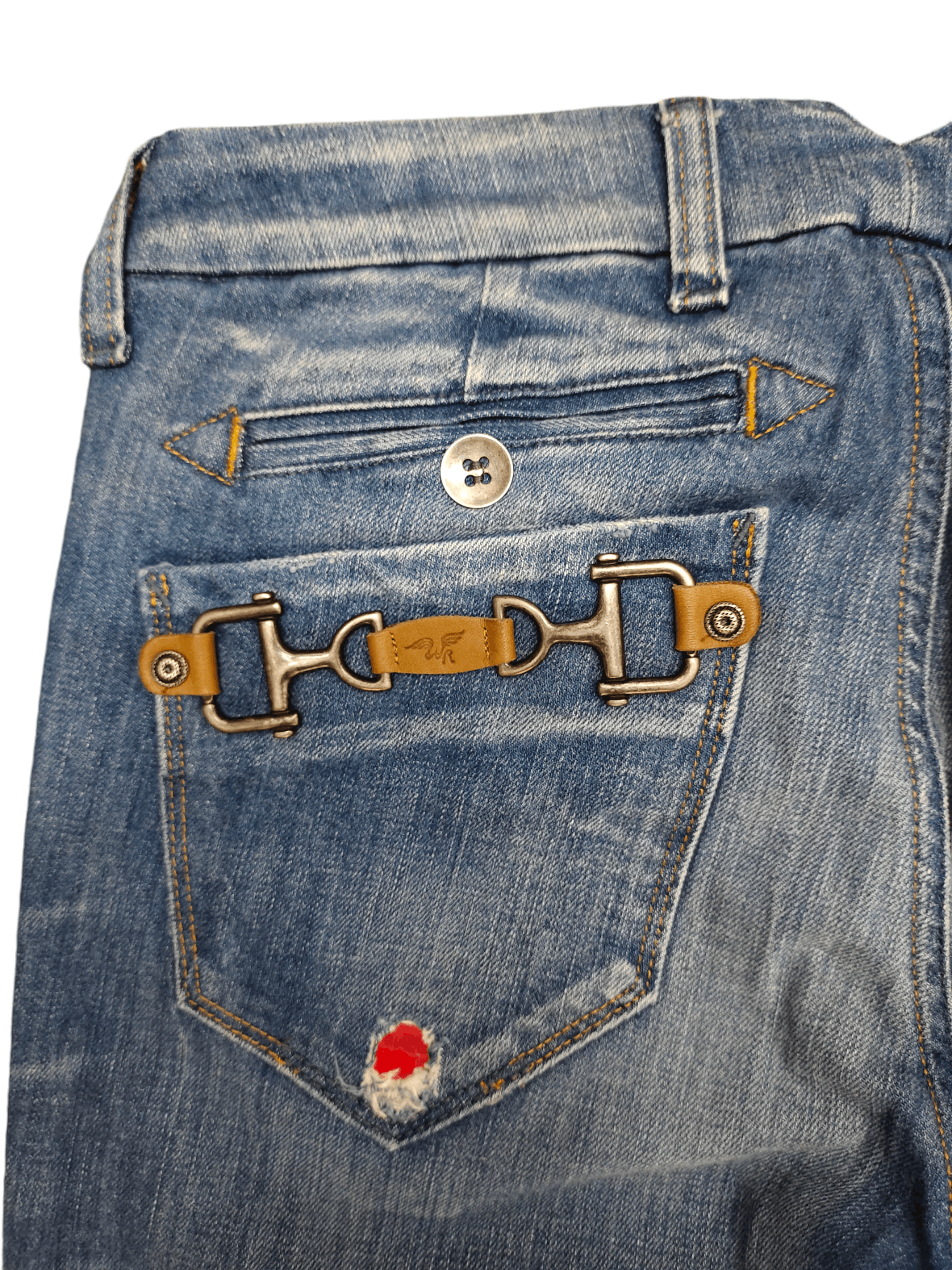 Replay Vintage Replay Guista Clawmark Metal Hook Pocket Jeans Size 28" / US 6 / IT 42 - 13 Thumbnail