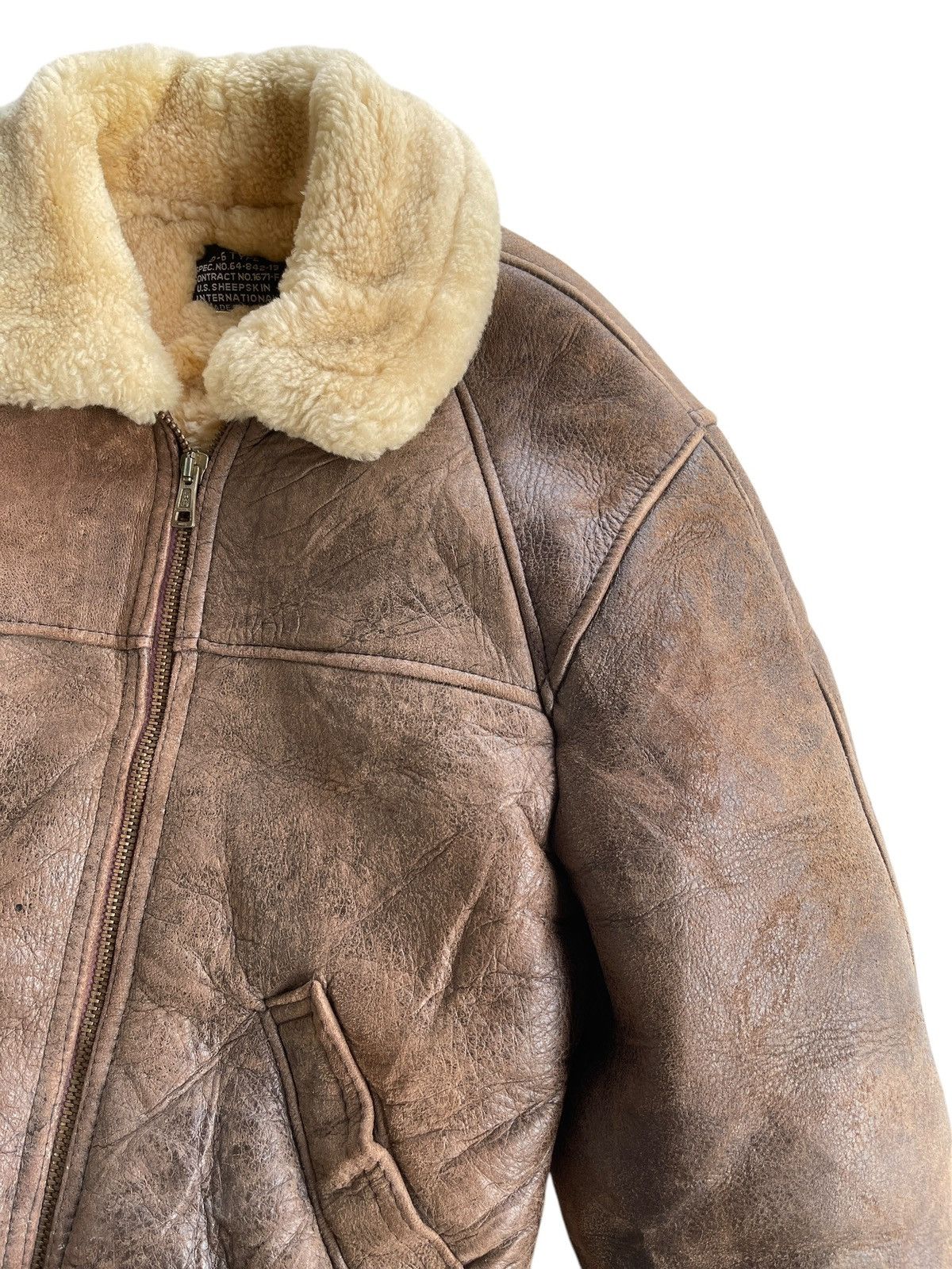 Vintage Vintage B-6 U.S Sheepskin International Flight USA Jacket Size US L / EU 52-54 / 3 - 8 Thumbnail