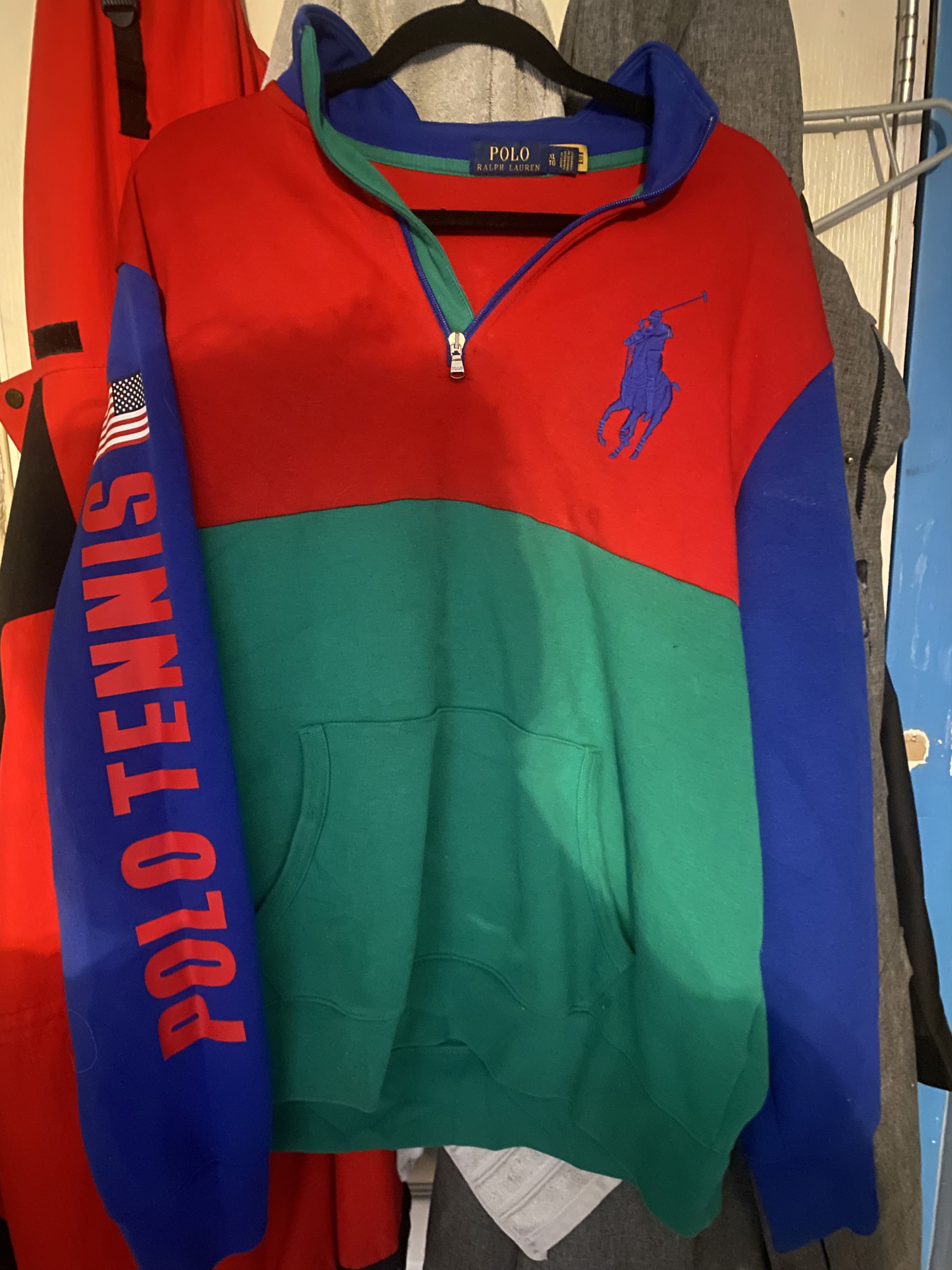 Polo Ralph Lauren Multi-Coloured Block hoodie - Tennis Size US XL / EU 56 / 4 - 1 Thumbnail