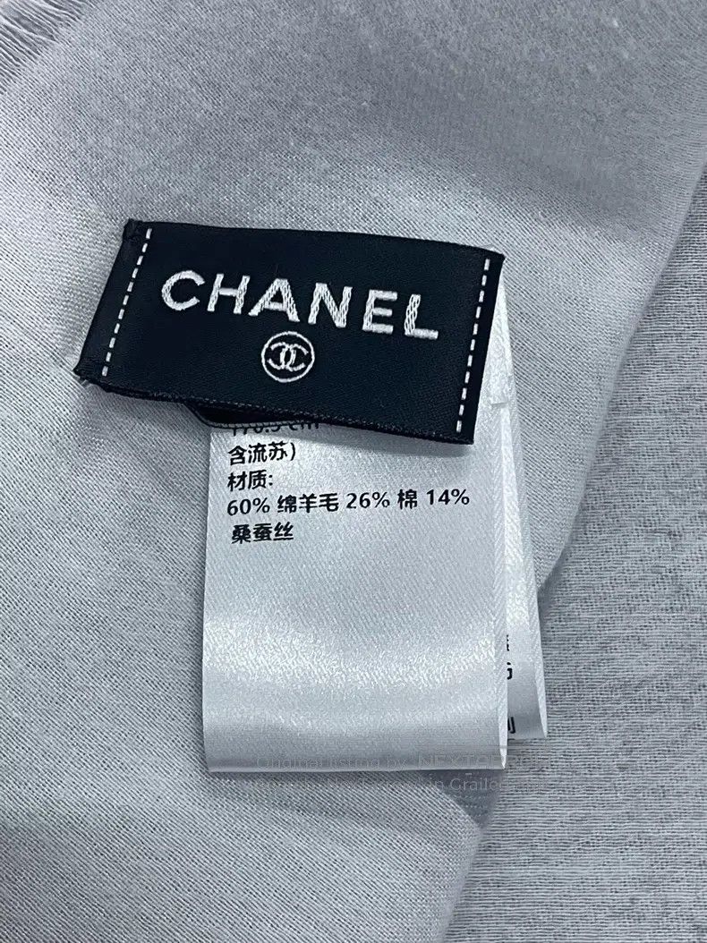 Chanel Chanel 25C colour matching full logo double C wool scarf Size ONE SIZE - 4 Thumbnail