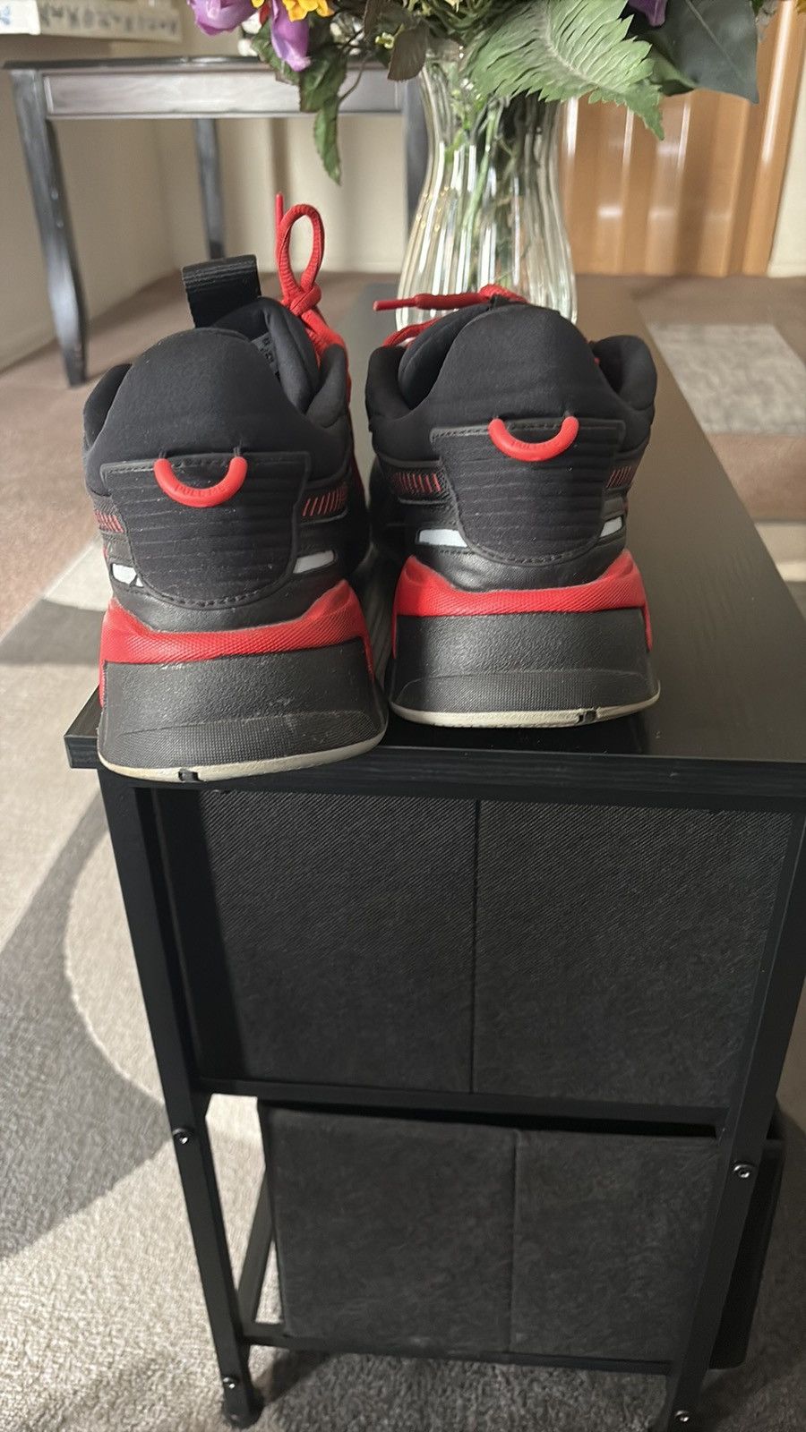 Puma Puma RS-X Black and Red Sneakers Size US 12 / EU 45 - 4 Thumbnail