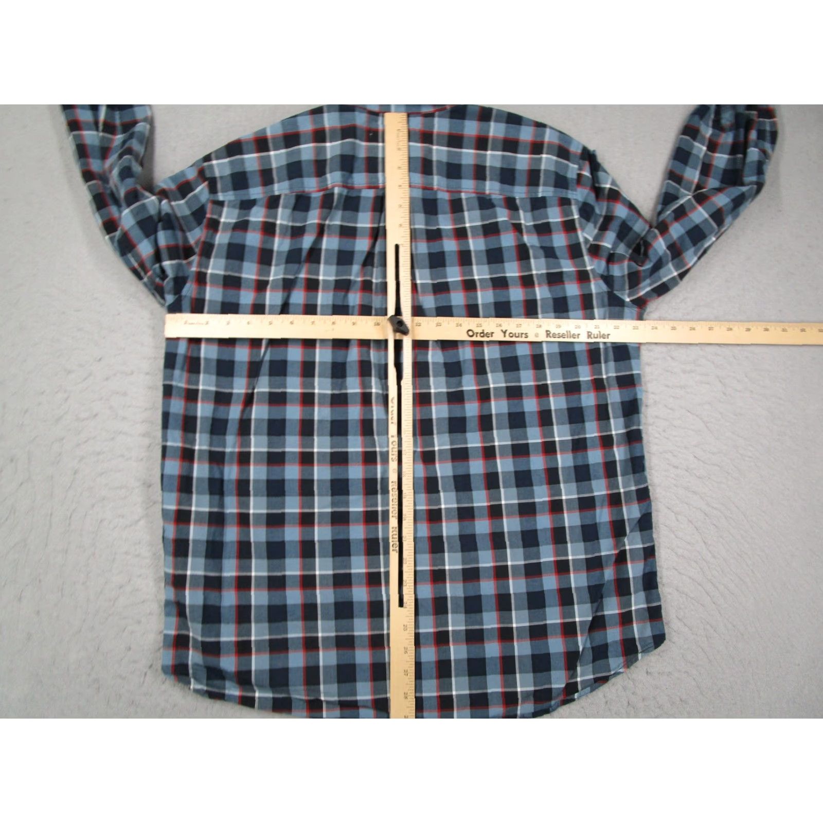 Outerknown Outerknown Shirt Mens XL Blue Plaid Organic Cotton Button Front Long Sleeve Size US XL / EU 56 / 4 - 6 Thumbnail